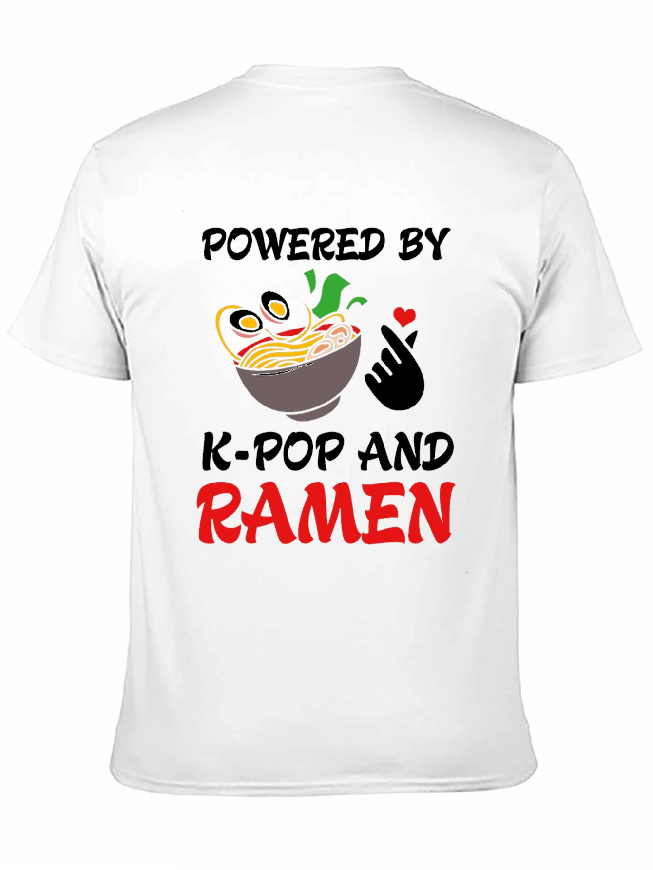 Powered by K-Pop and Ramen T-Shirt