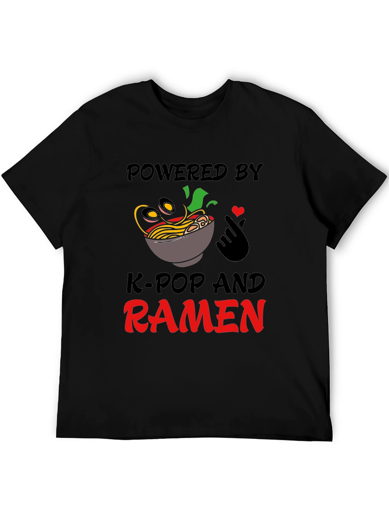 Powered by K-Pop and Ramen T-Shirt