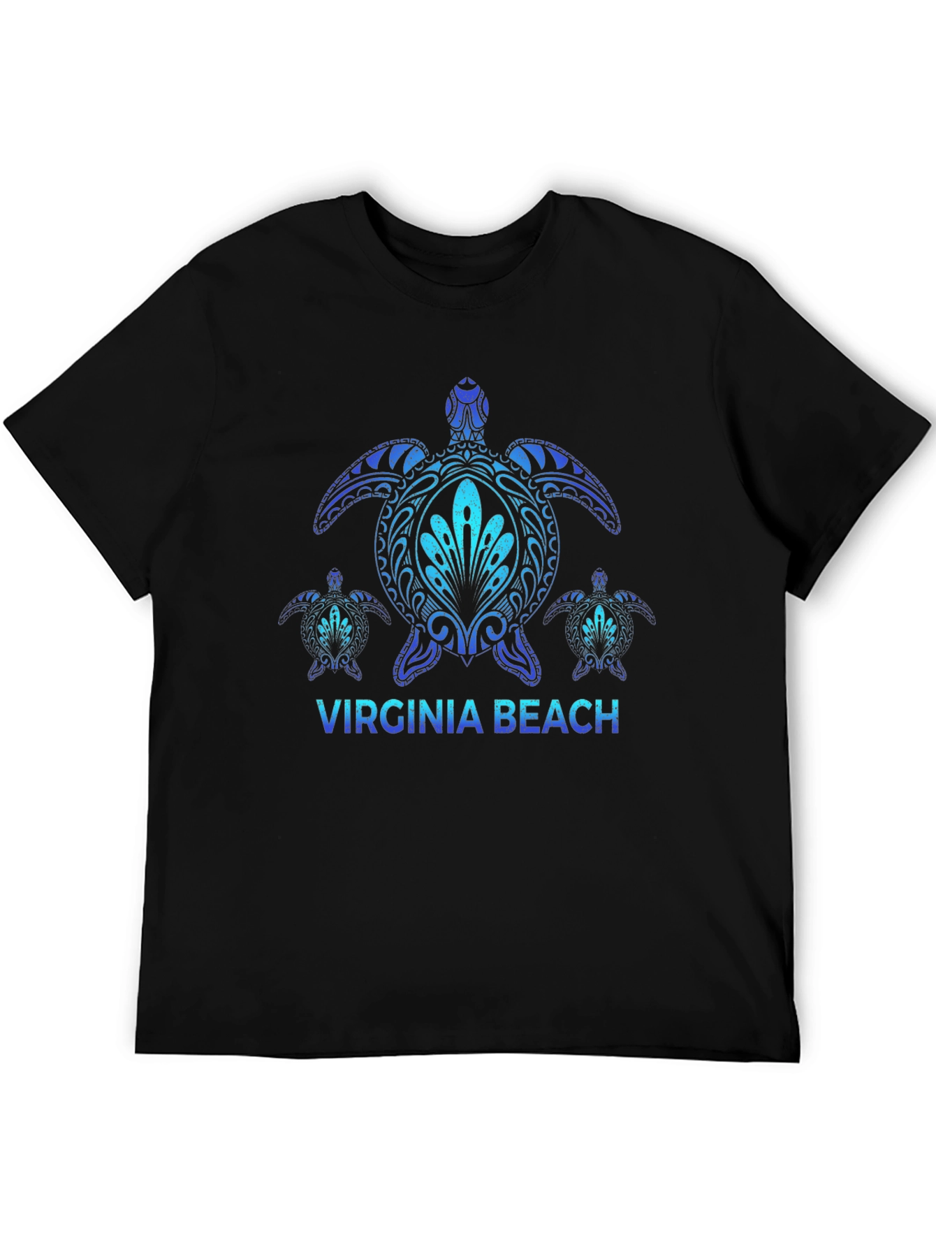 Virginia Beach Turtle T-Shirt Black