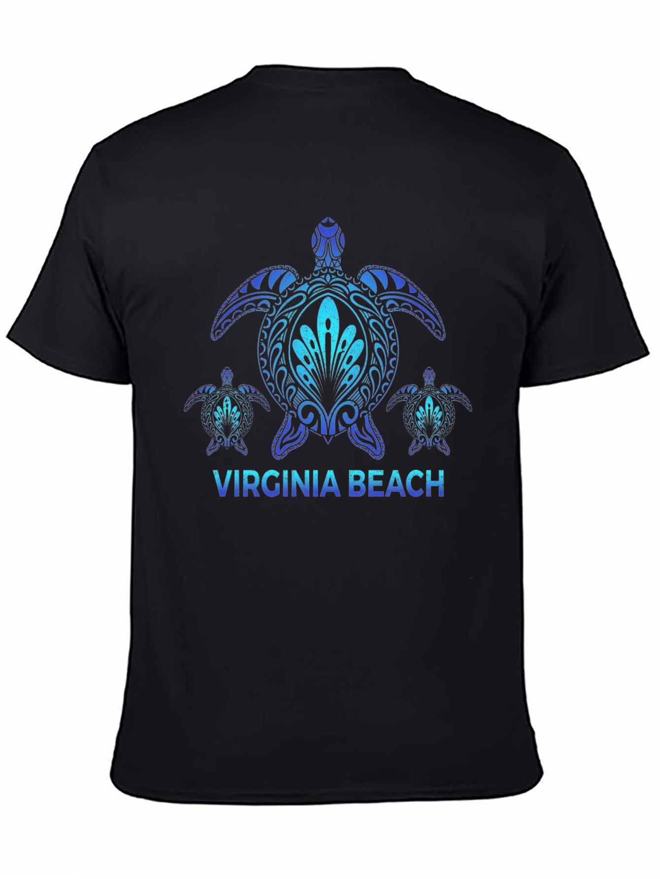 Virginia Beach Turtle T-Shirt Black