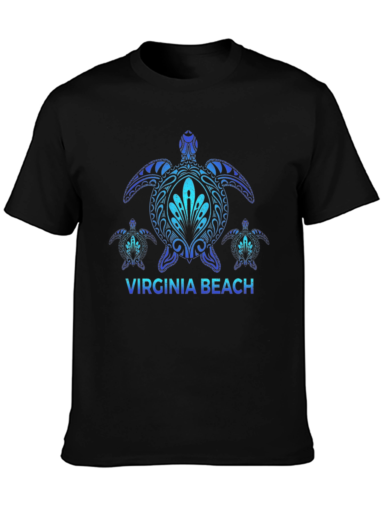 Virginia Beach Turtle T-Shirt Black