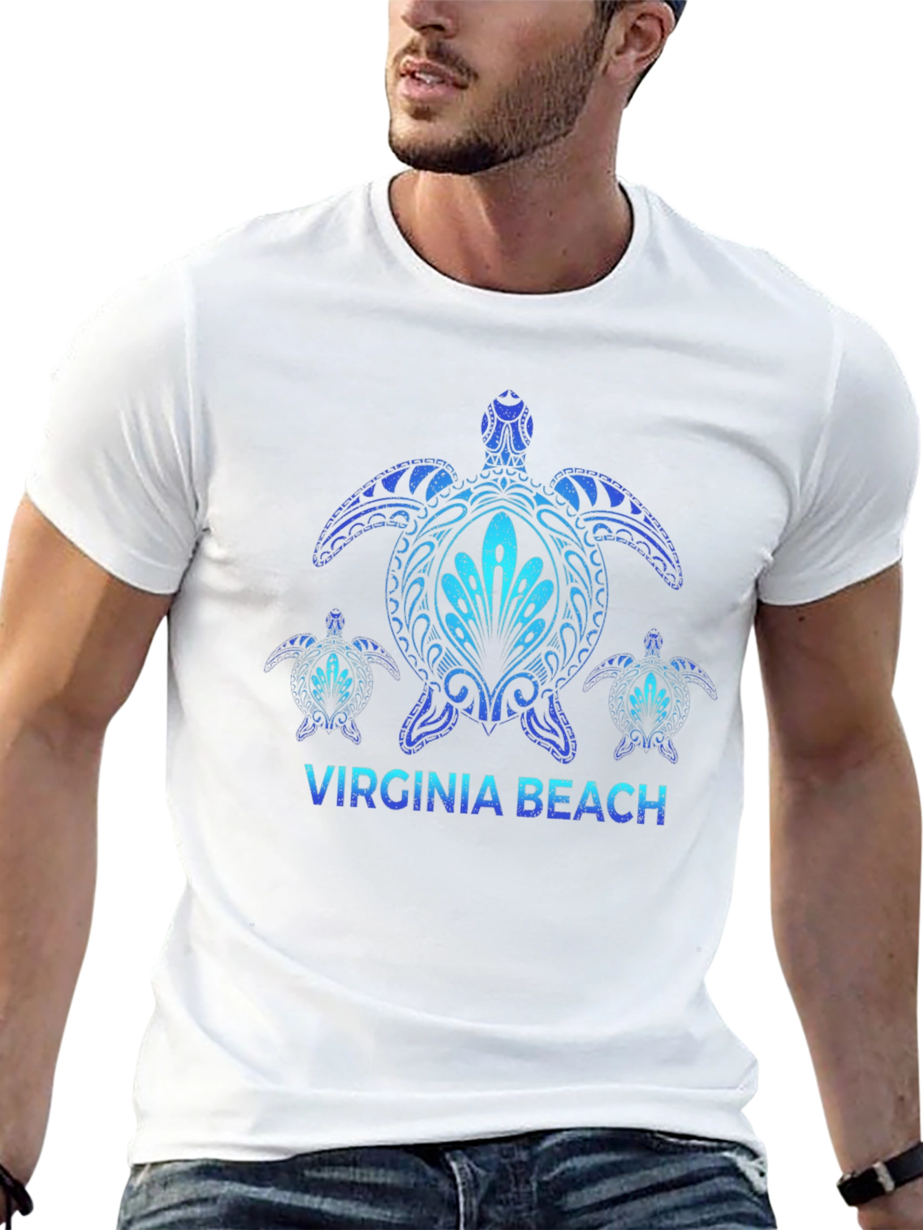 Virginia Beach Turtle T-Shirt Black