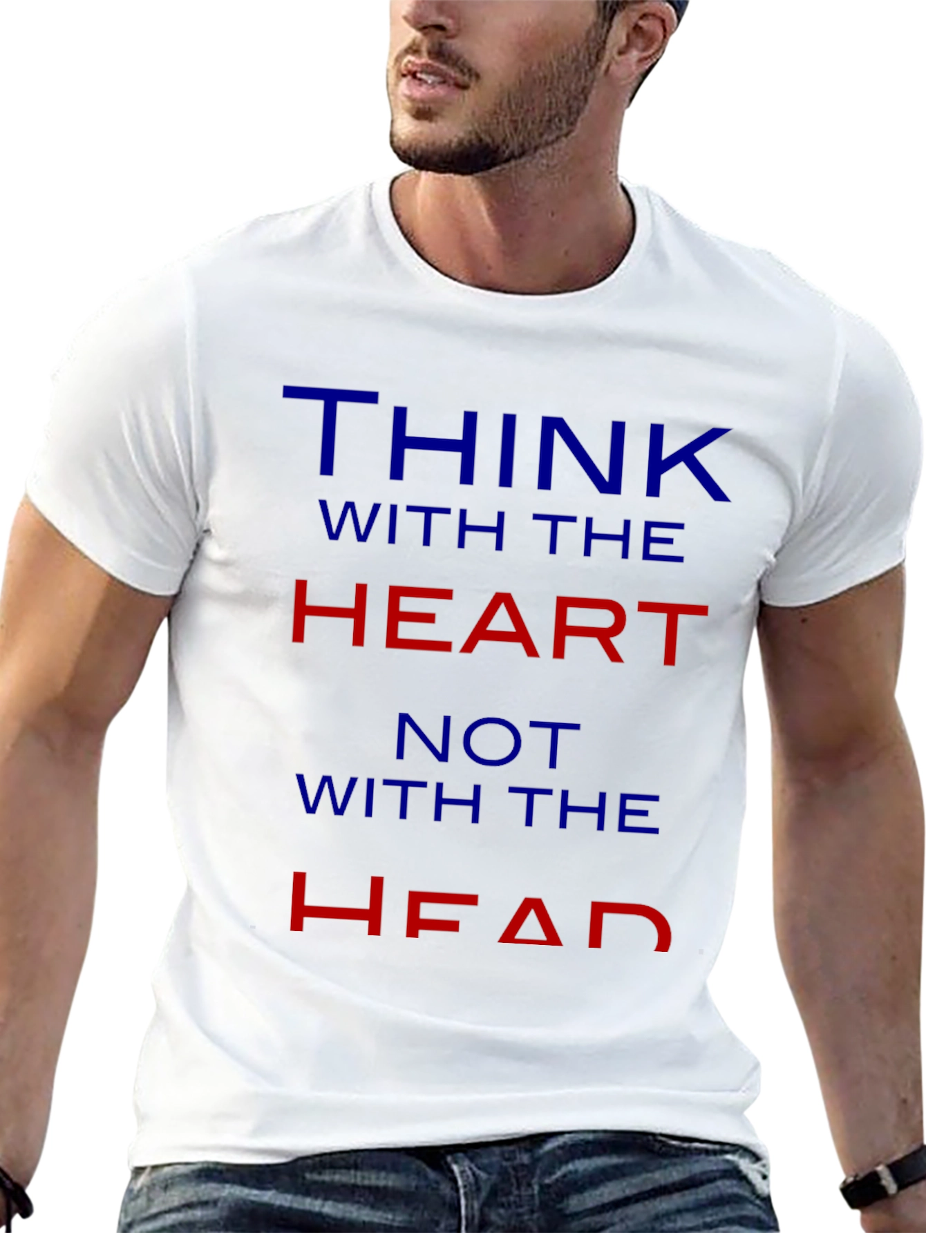 Think With The Heart Graphic Tee