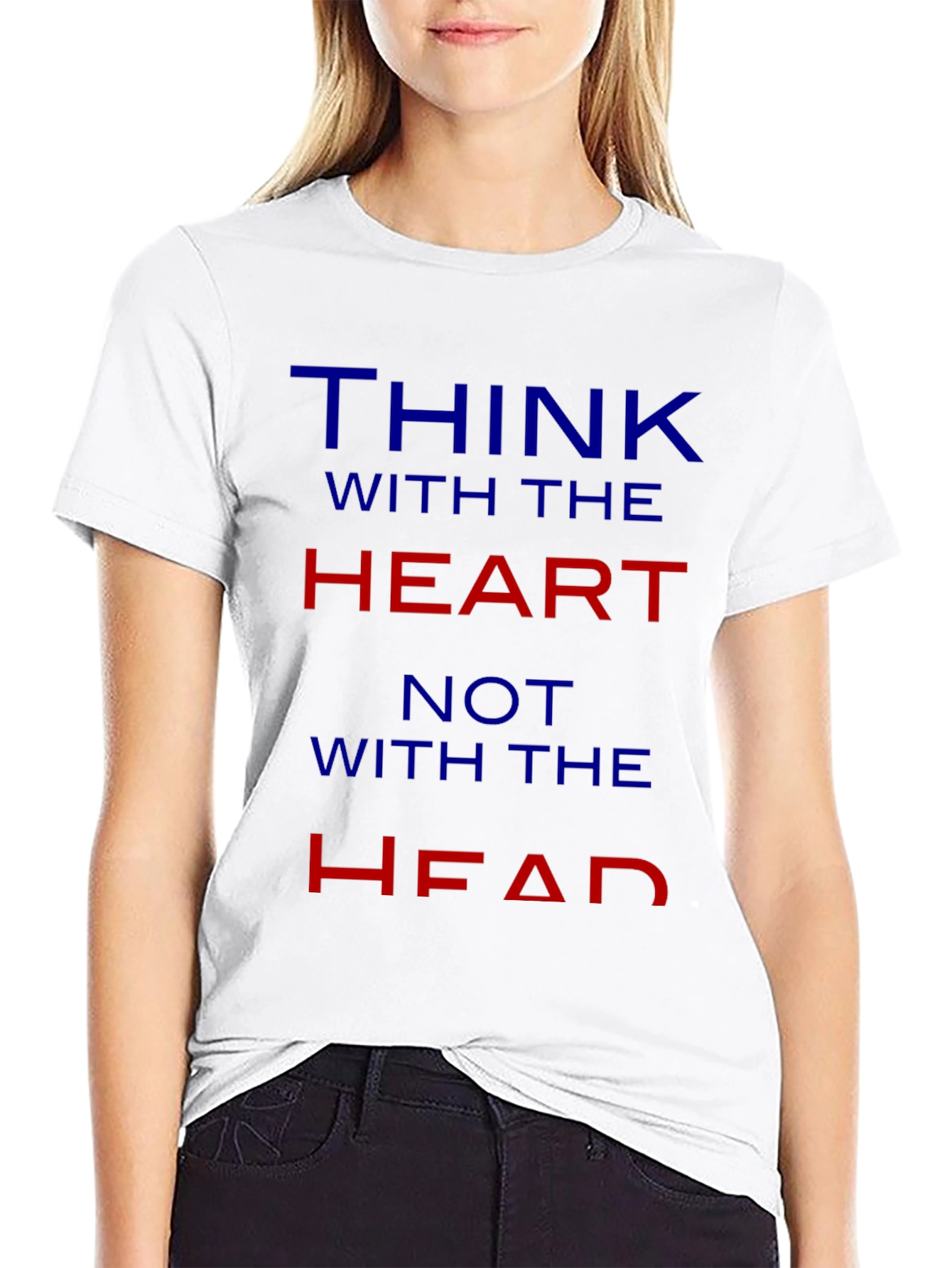 Think With The Heart Graphic Tee