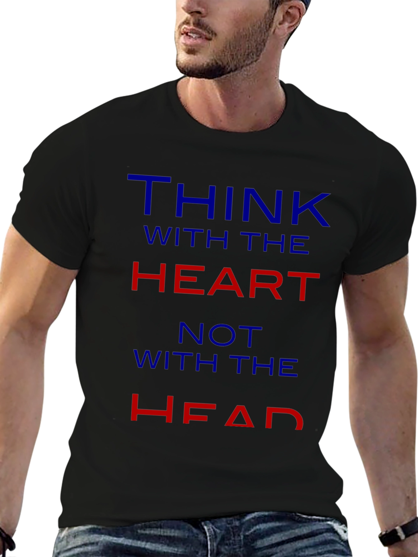 Think With The Heart Graphic Tee