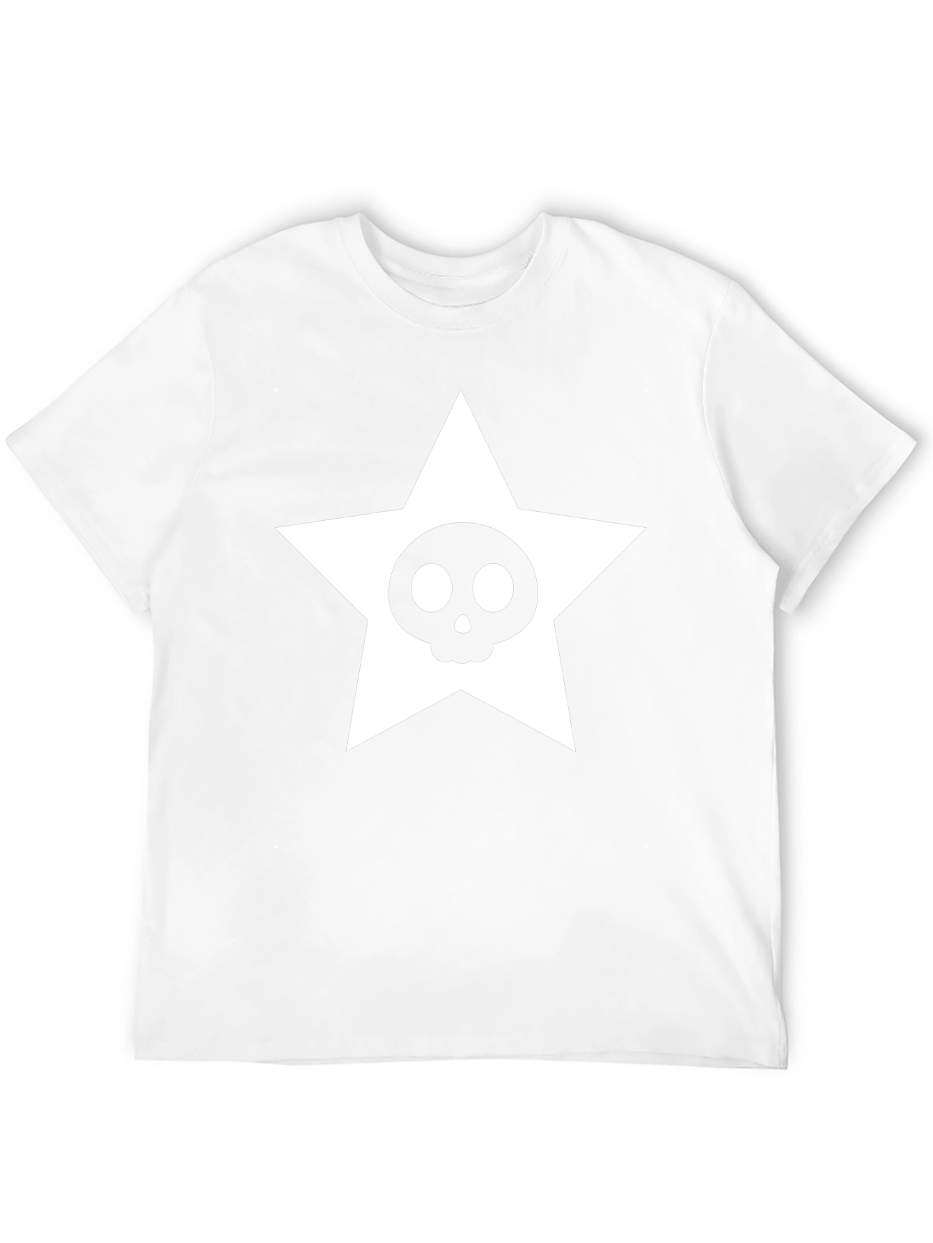 Skull Star Graphic Tee - Black Unisex T-Shirt