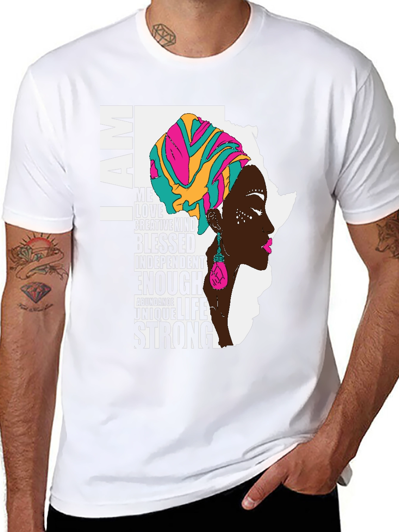 I AM Black Woman T-Shirt - Empowerment & Culture
