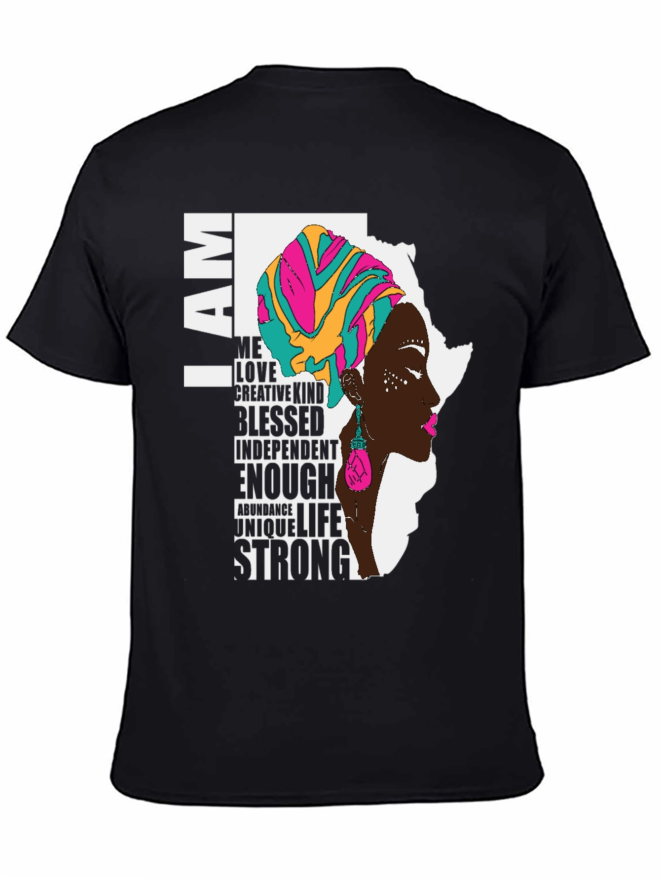 I AM Black Woman T-Shirt - Empowerment & Culture