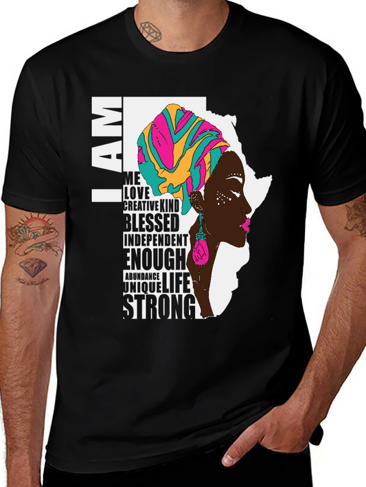 I AM Black Woman T-Shirt - Empowerment & Culture