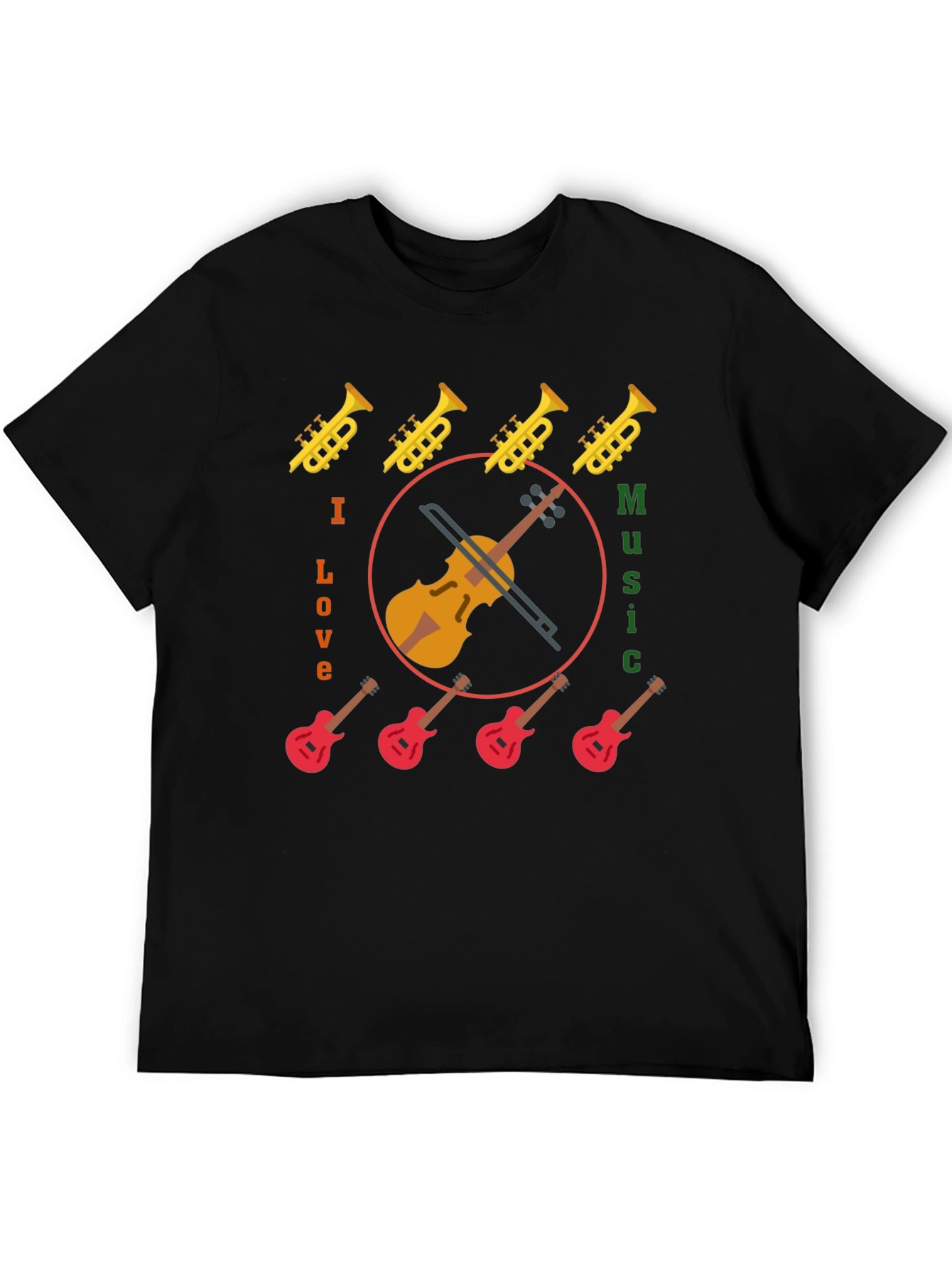 I Love Music Graphic Tee