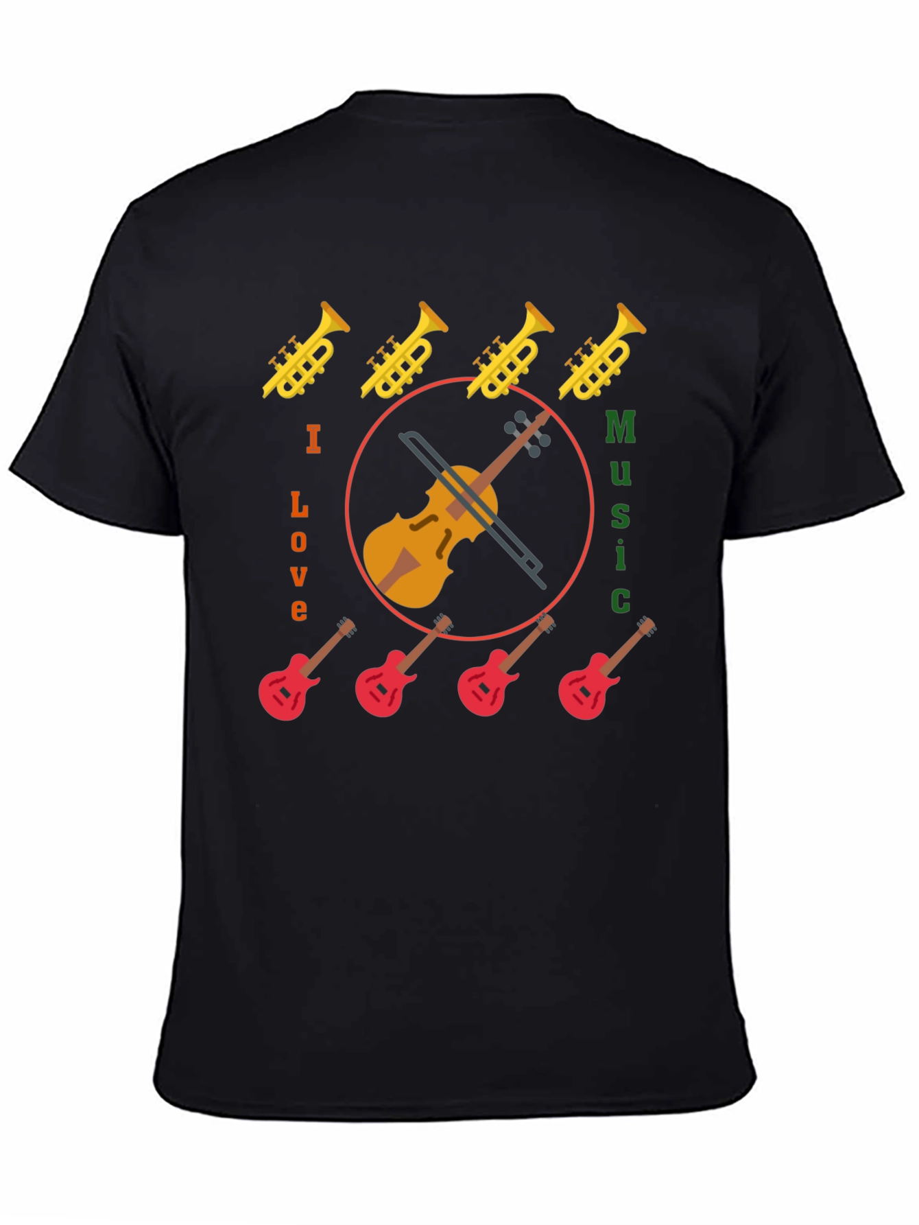I Love Music Graphic Tee