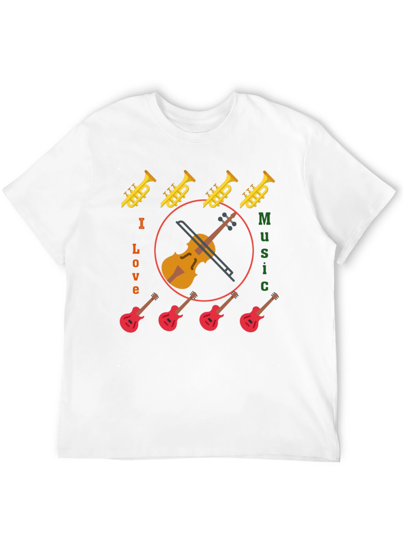 I Love Music Graphic Tee
