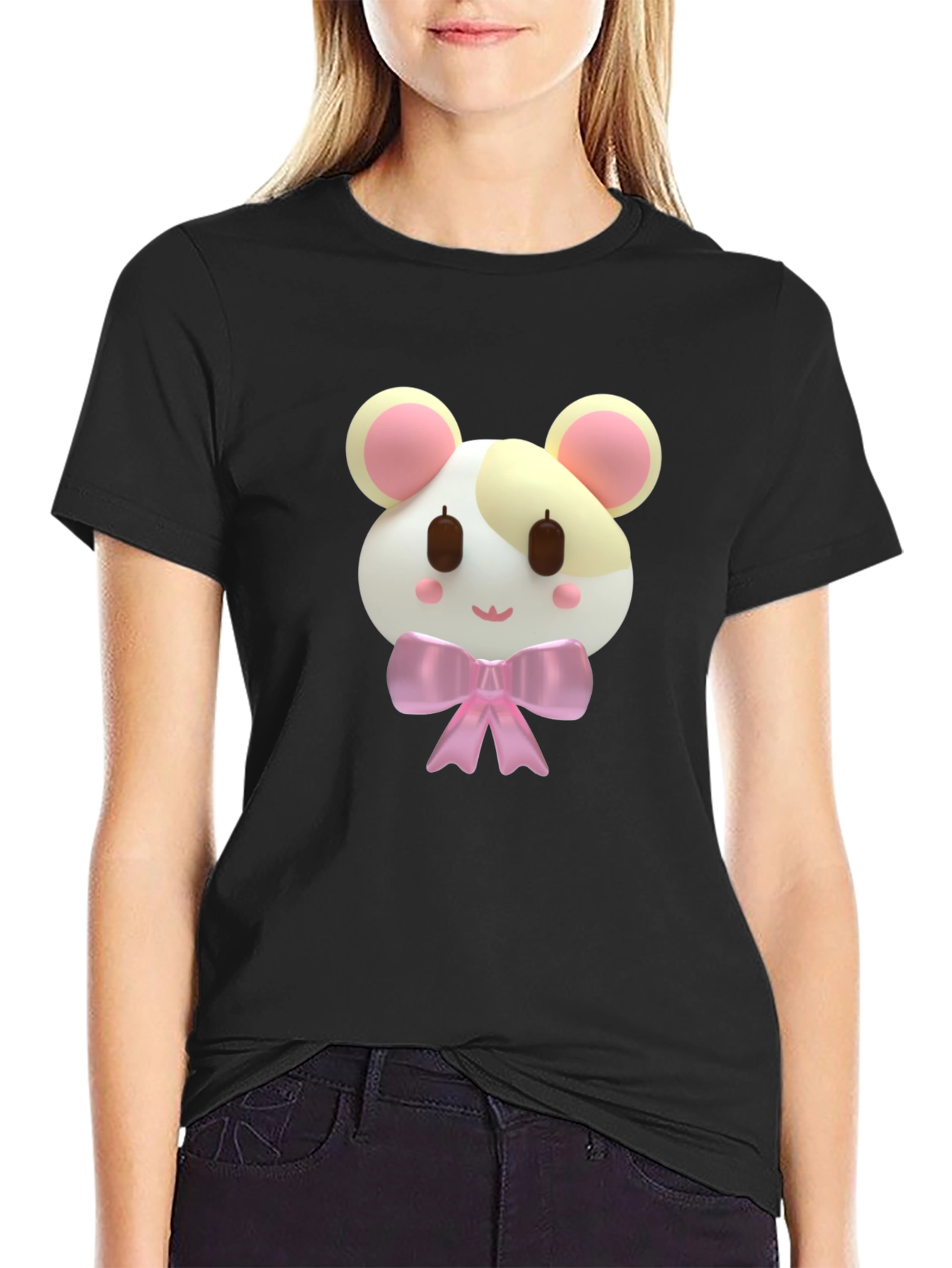 Hamster Bow T-Shirt