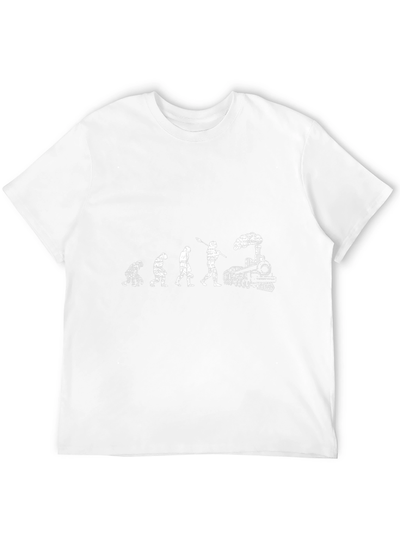 Evolution to Trains Black T-Shirt