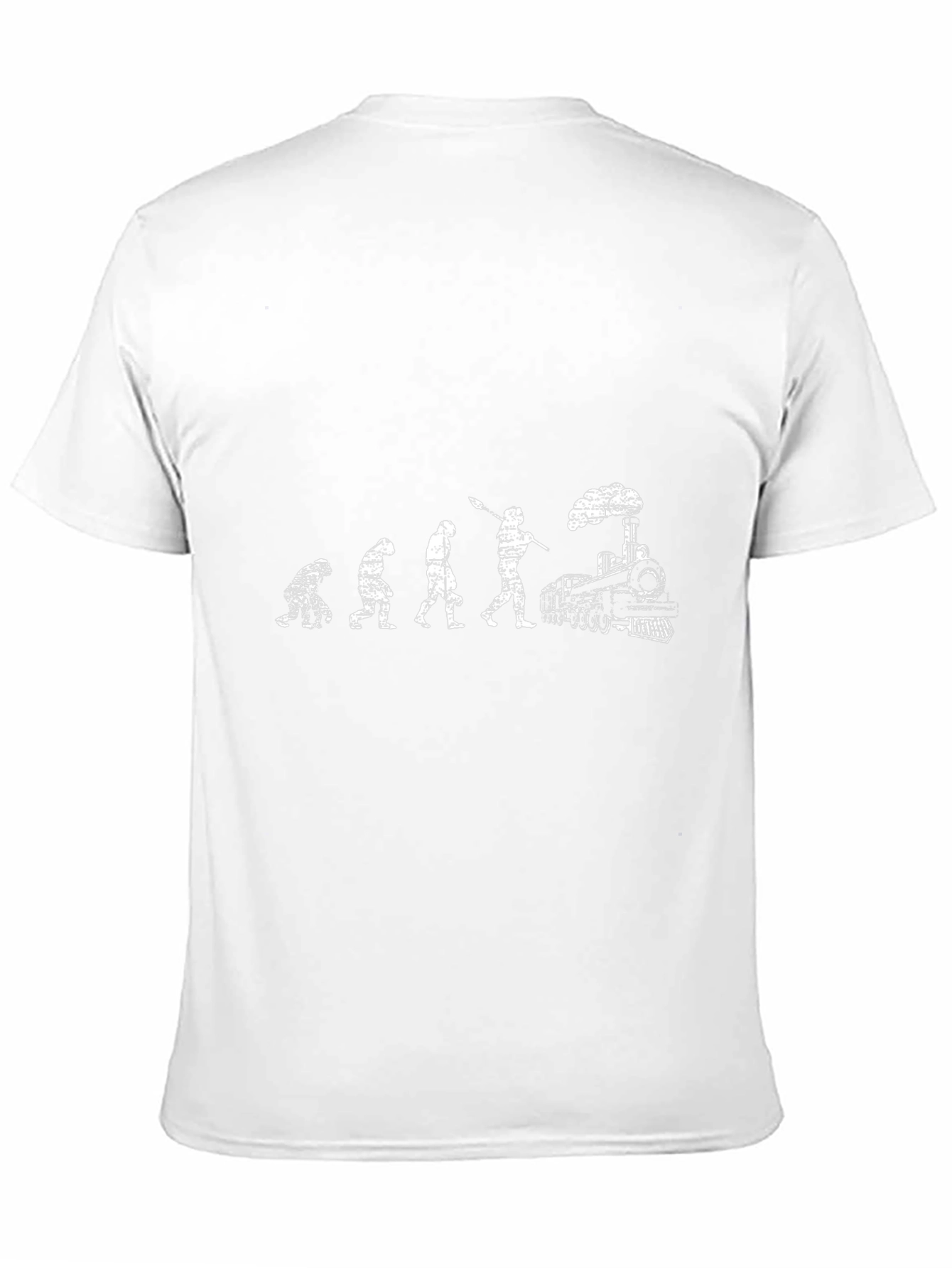 Evolution to Trains Black T-Shirt