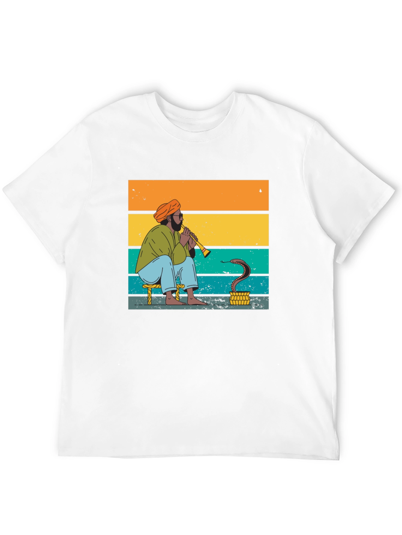 Snake Charmer Tee - Retro Style Graphic T-Shirt