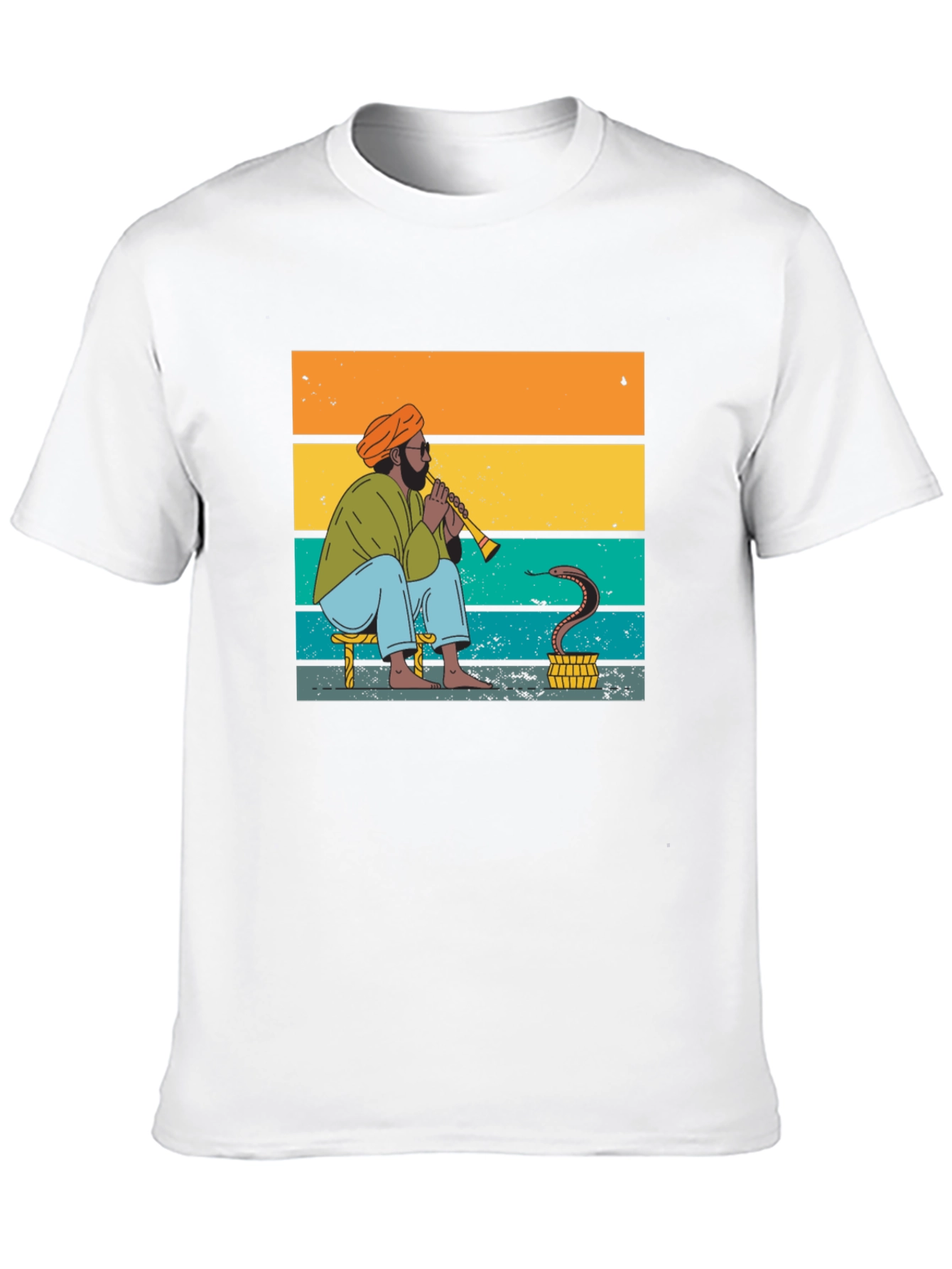 Snake Charmer Tee - Retro Style Graphic T-Shirt