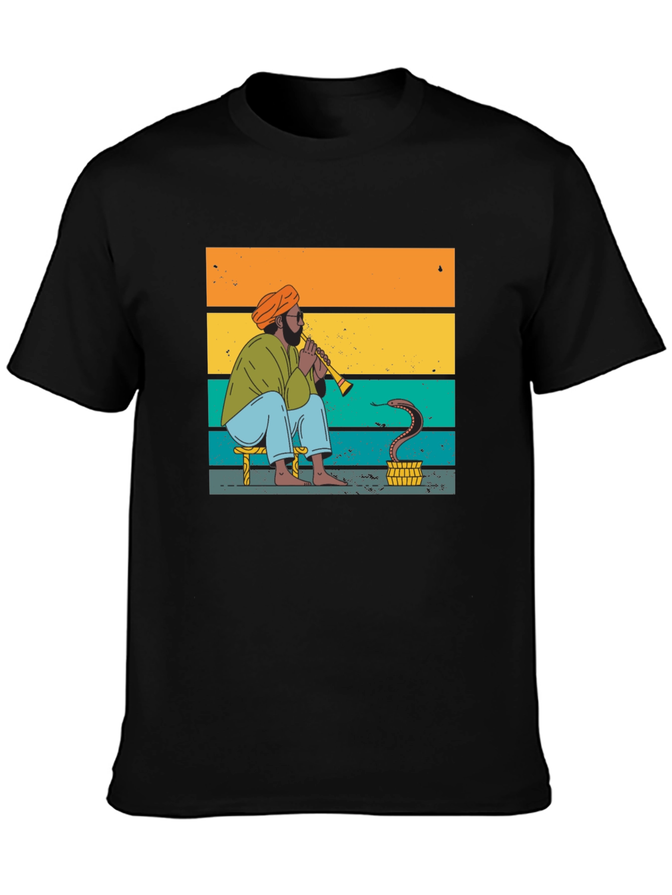 Snake Charmer Tee - Retro Style Graphic T-Shirt