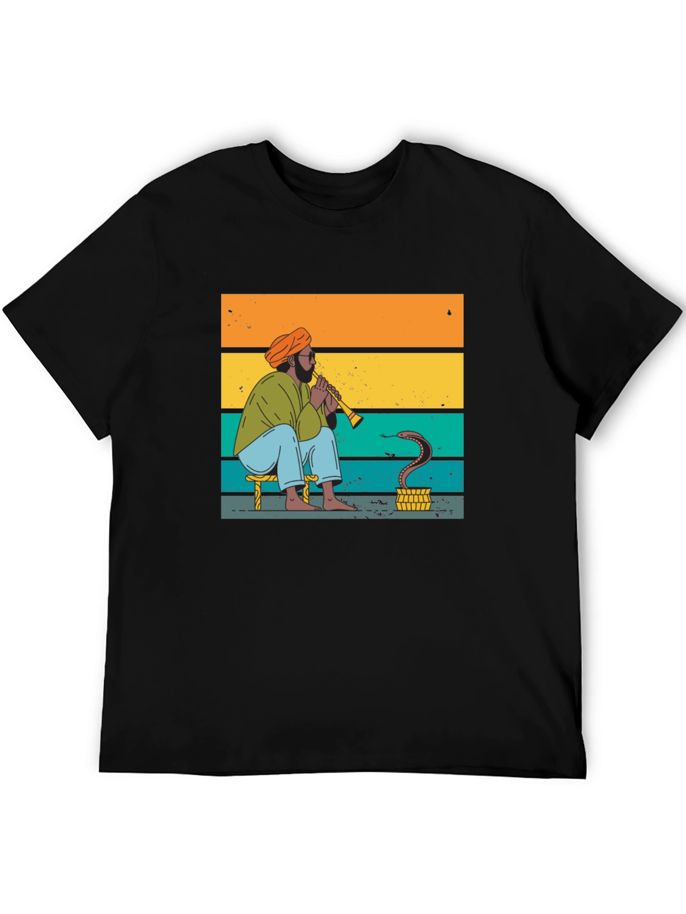 Snake Charmer Tee - Retro Style Graphic T-Shirt