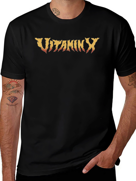 Vitamin X Black T-Shirt - Band Logo Tee