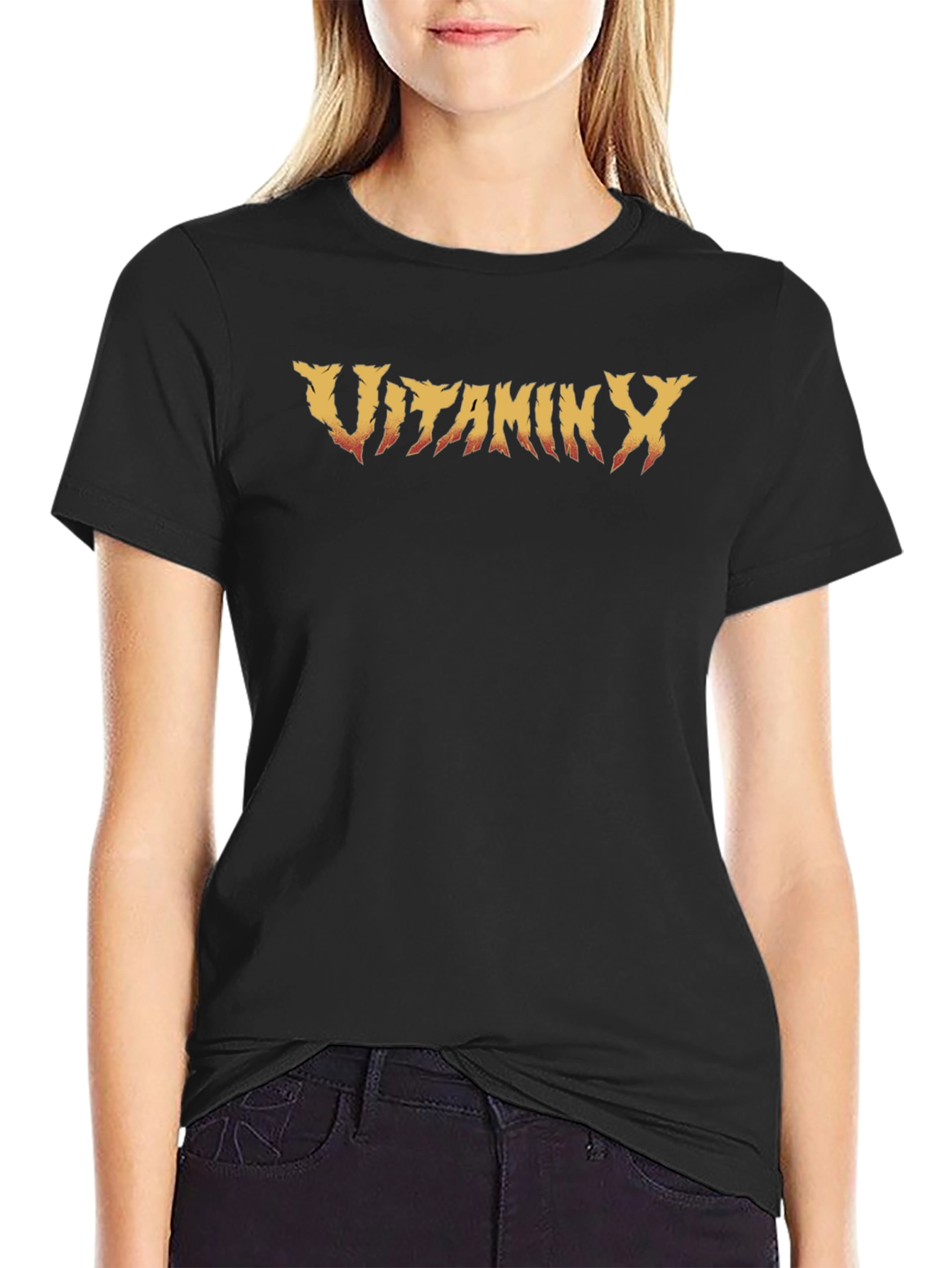 Vitamin X Black T-Shirt - Band Logo Tee