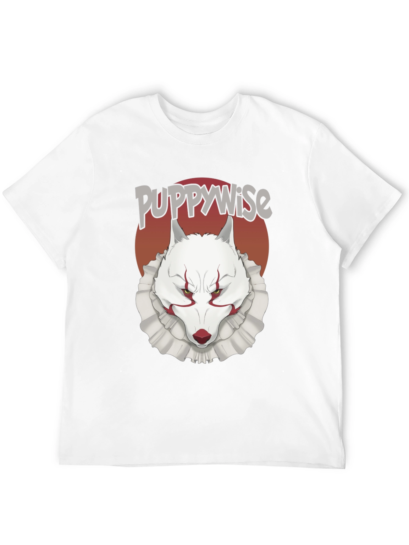 Puppywise T-Shirt: Horror Wolf Clown Tee