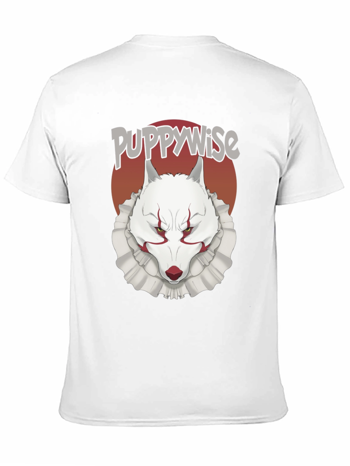 Puppywise T-Shirt: Horror Wolf Clown Tee
