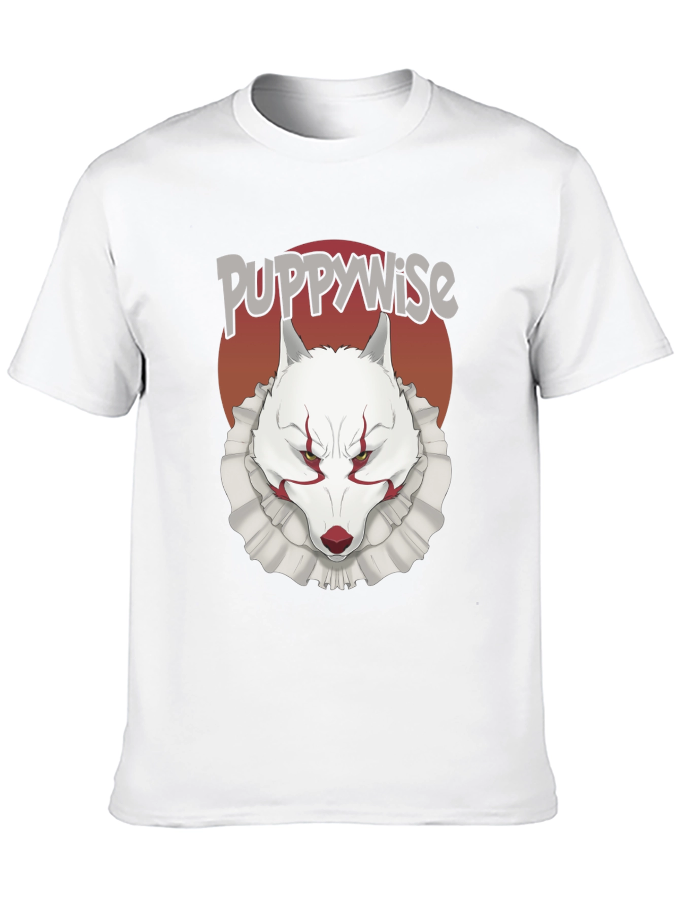 Puppywise T-Shirt: Horror Wolf Clown Tee