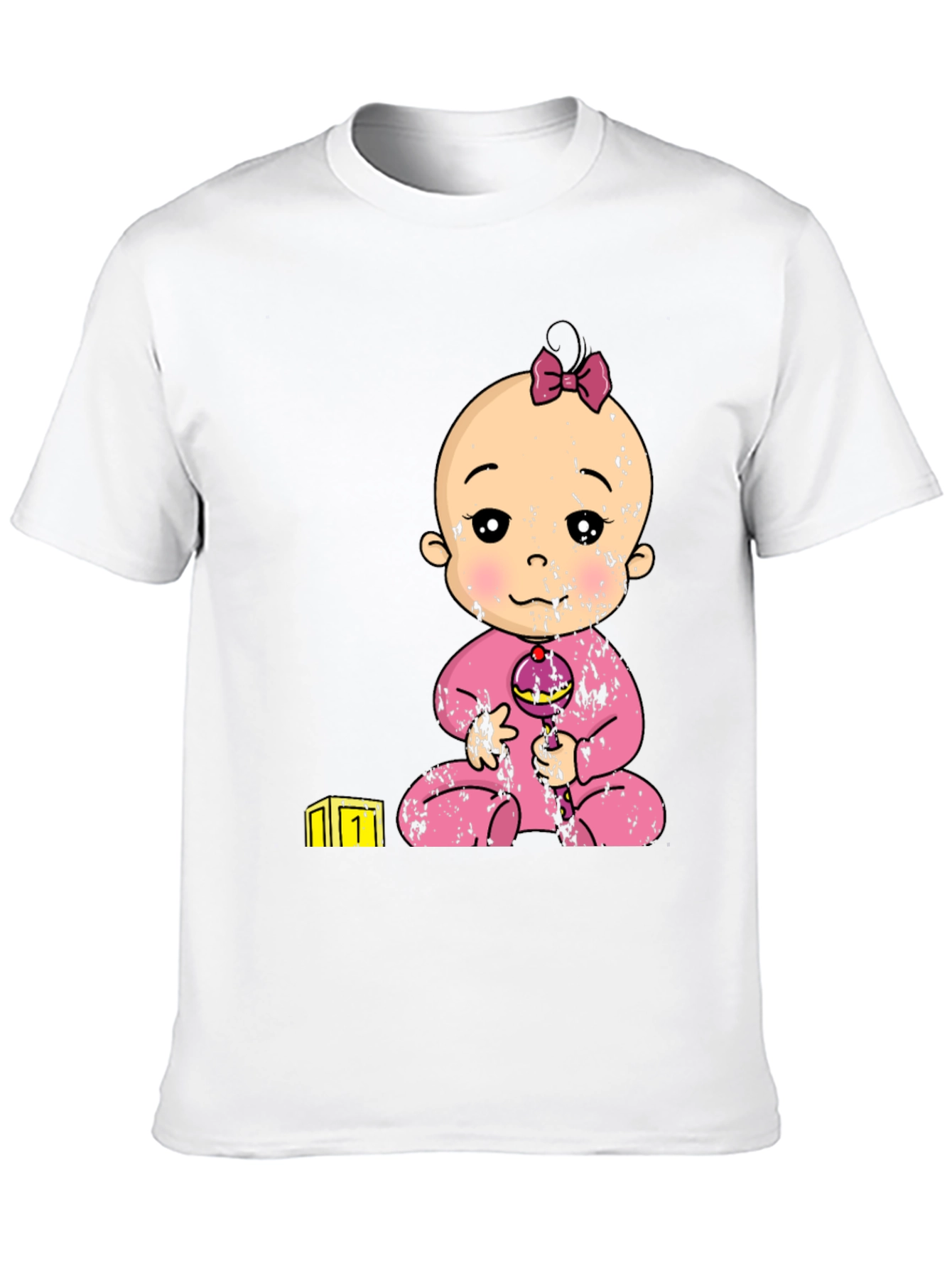 Baby Girl Graphic Tee - Black