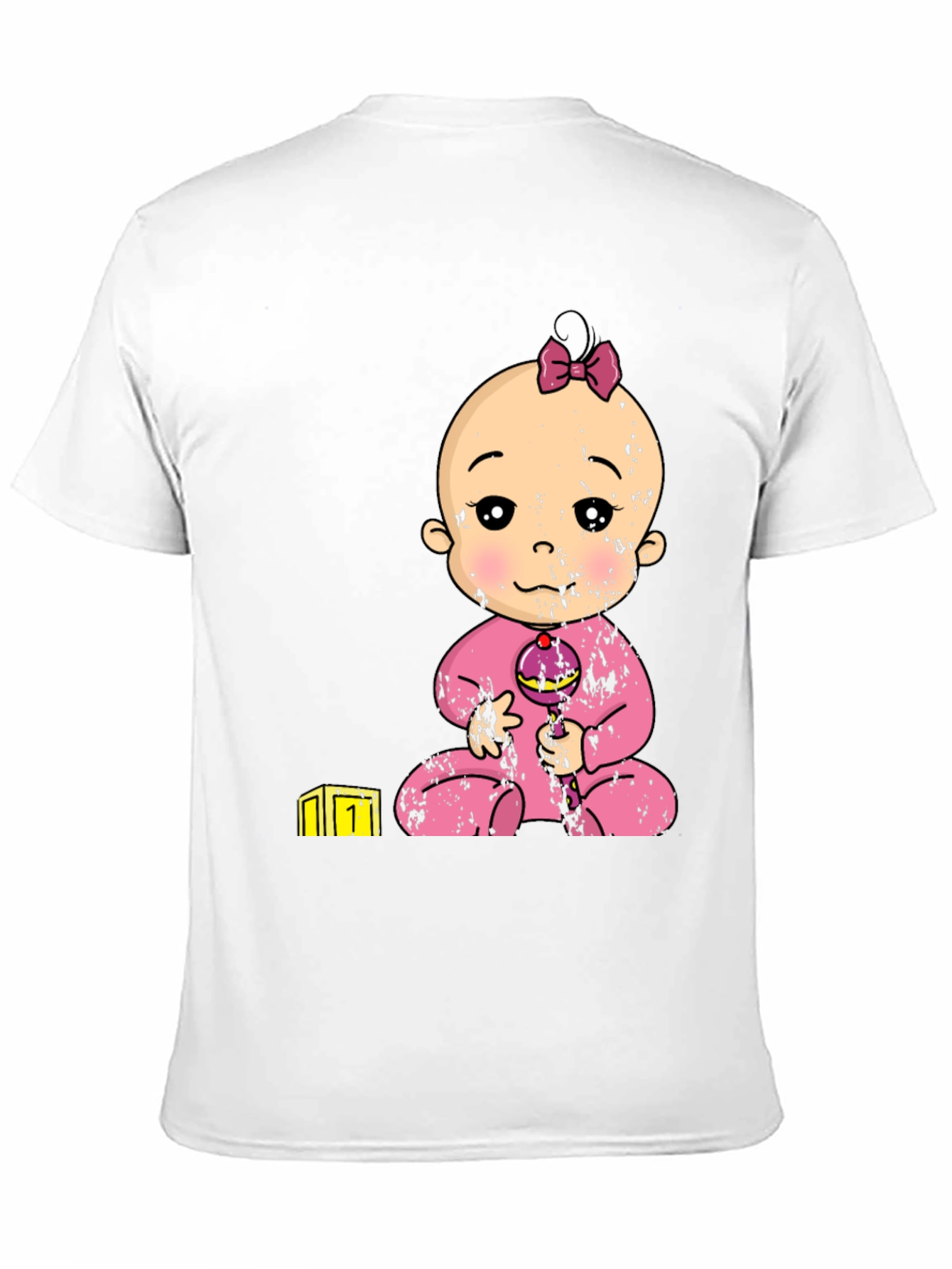 Baby Girl Graphic Tee - Black