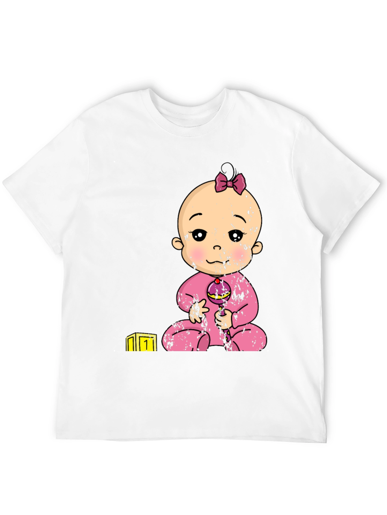 Baby Girl Graphic Tee - Black
