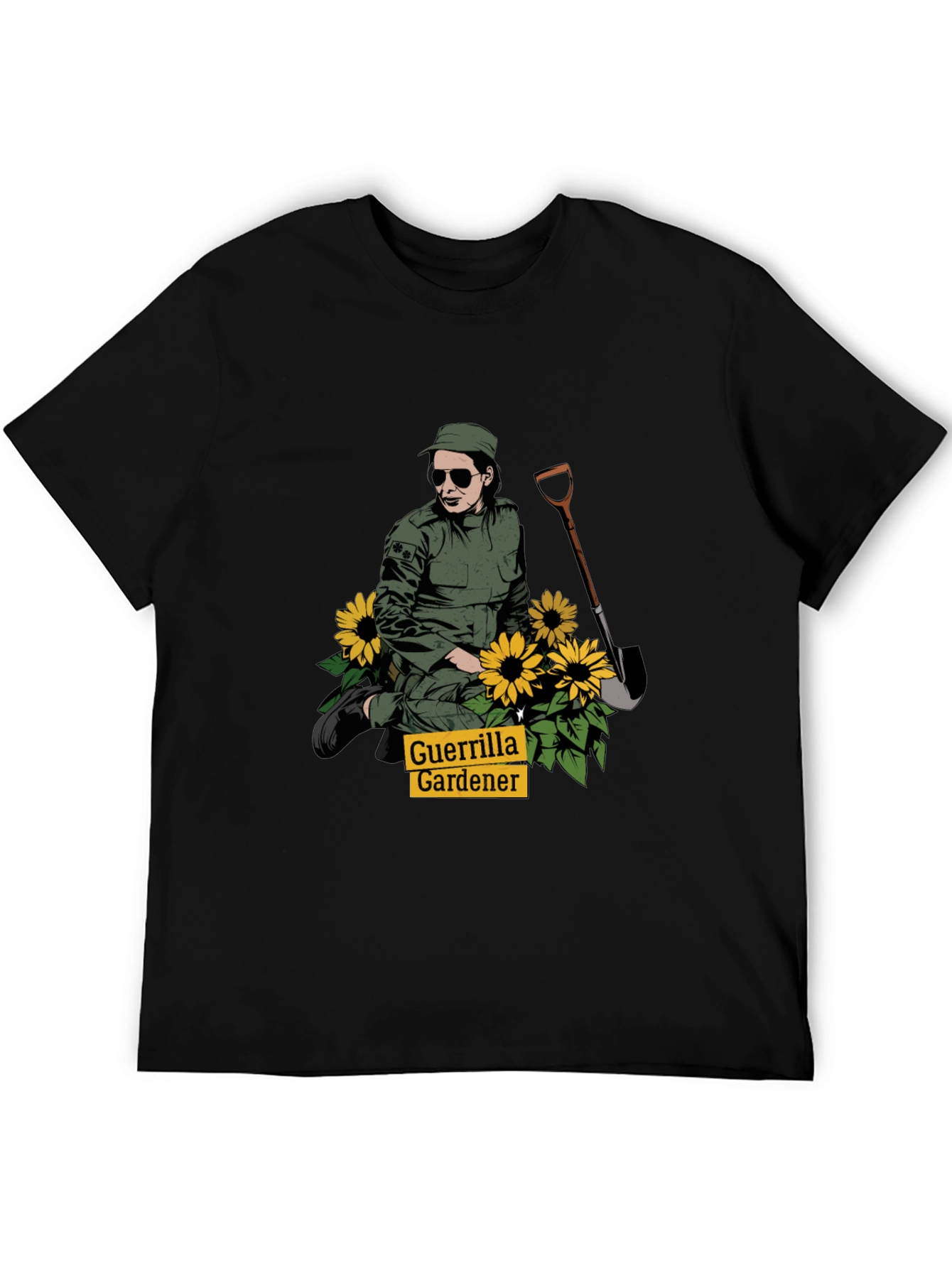 Guerrilla Gardener T-Shirt - Black Graphic Tee