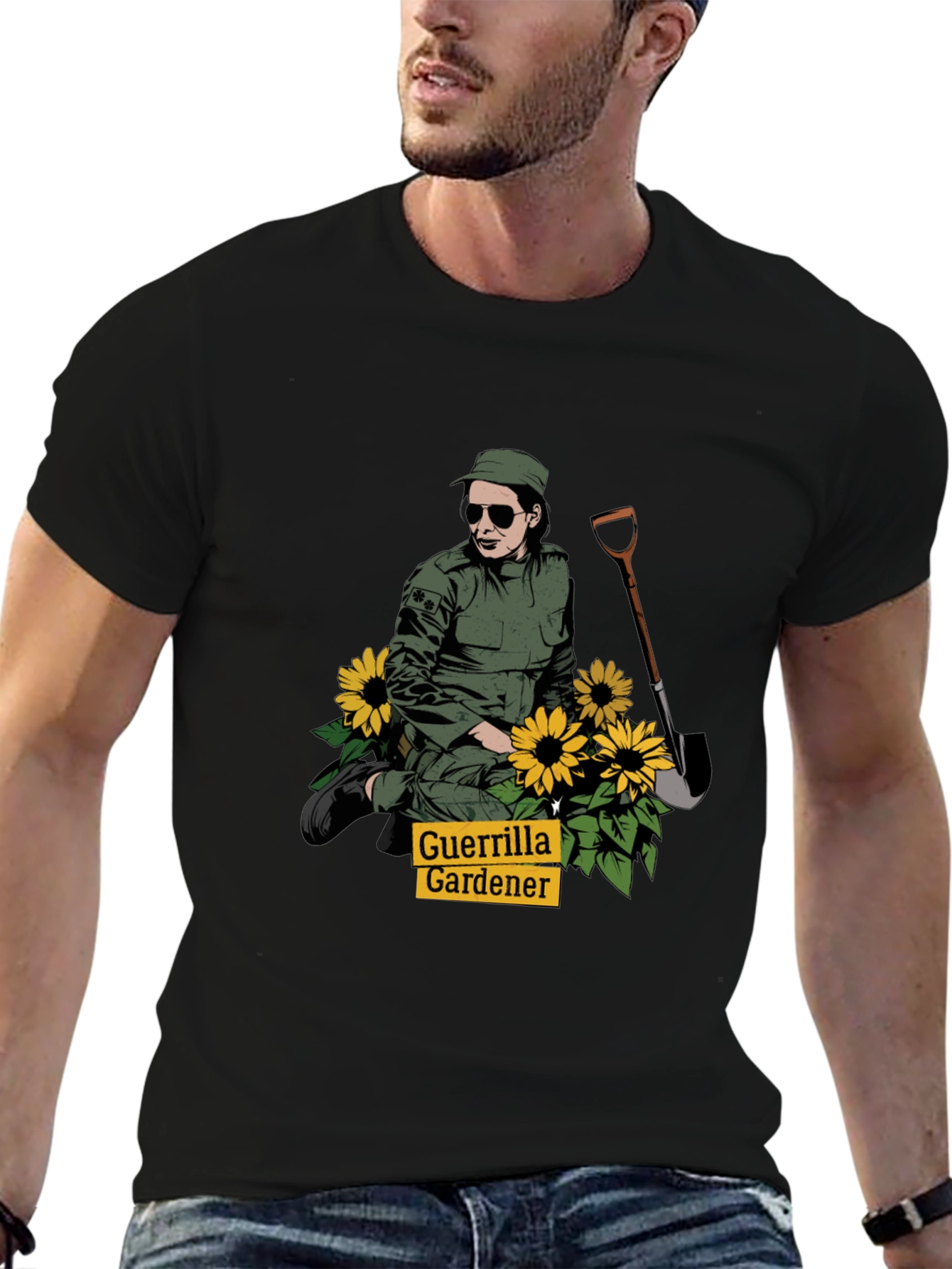 Guerrilla Gardener T-Shirt - Black Graphic Tee