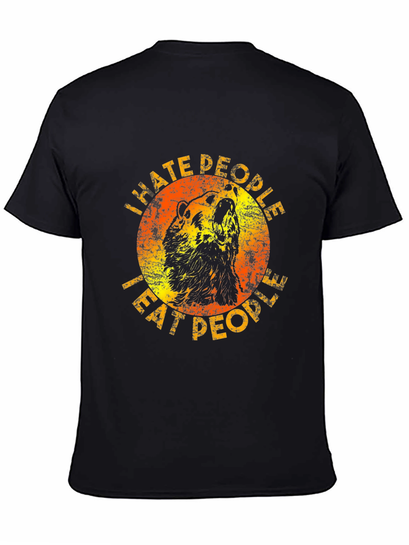 I Hate People Graphic Tee - Sarcastic Bear T-Shirt