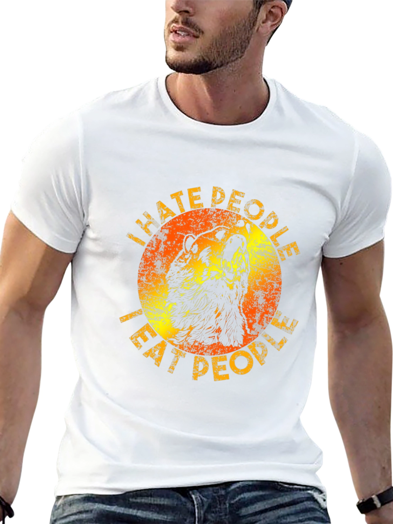 I Hate People Graphic Tee - Sarcastic Bear T-Shirt