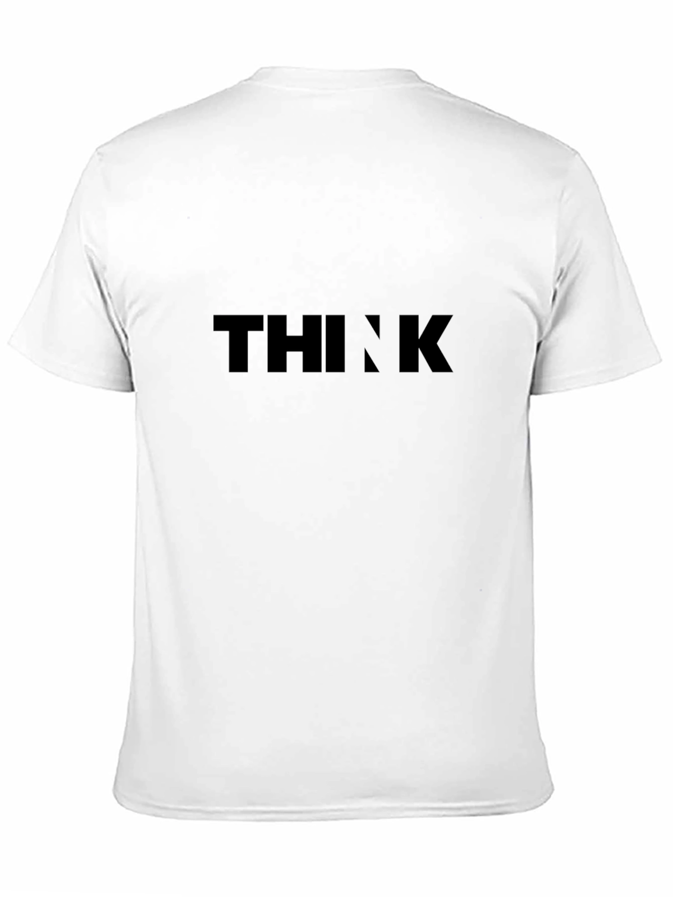 Black THINK Graphic Tee - Mens Casual Shirt