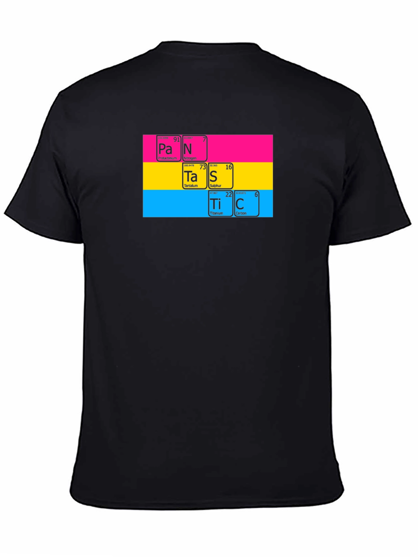 Pan Periodic Table T-Shirt - Black Pride Tee