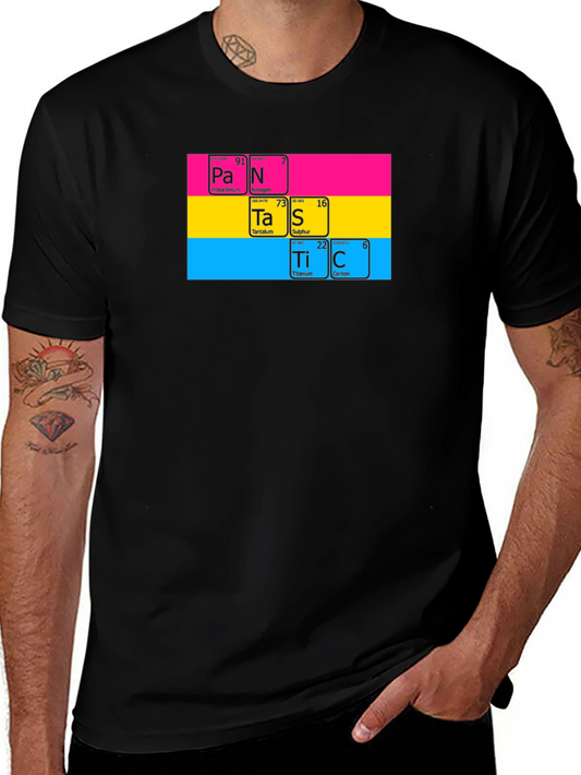Pan Periodic Table T-Shirt - Black Pride Tee