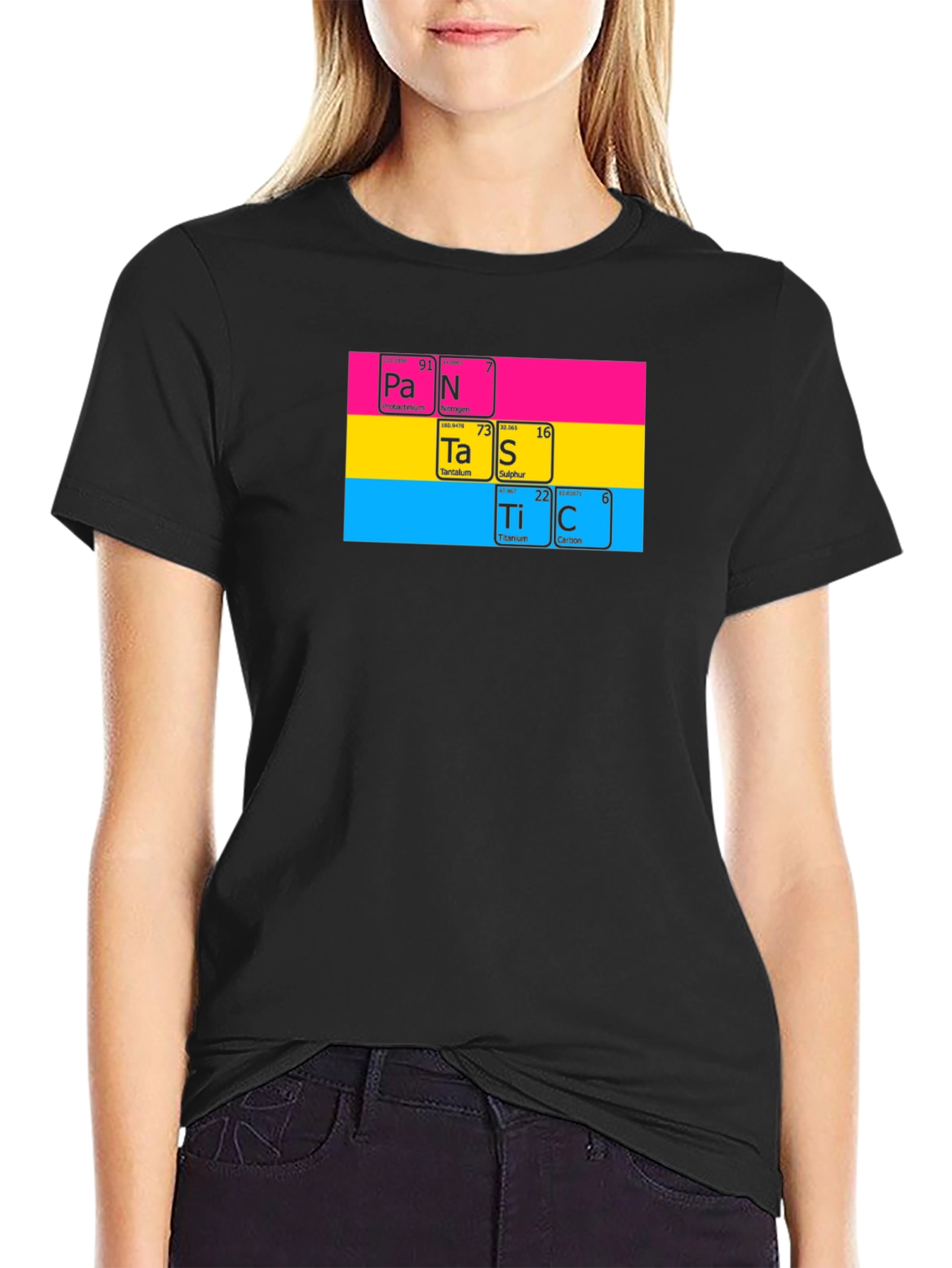 Pan Periodic Table T-Shirt - Black Pride Tee