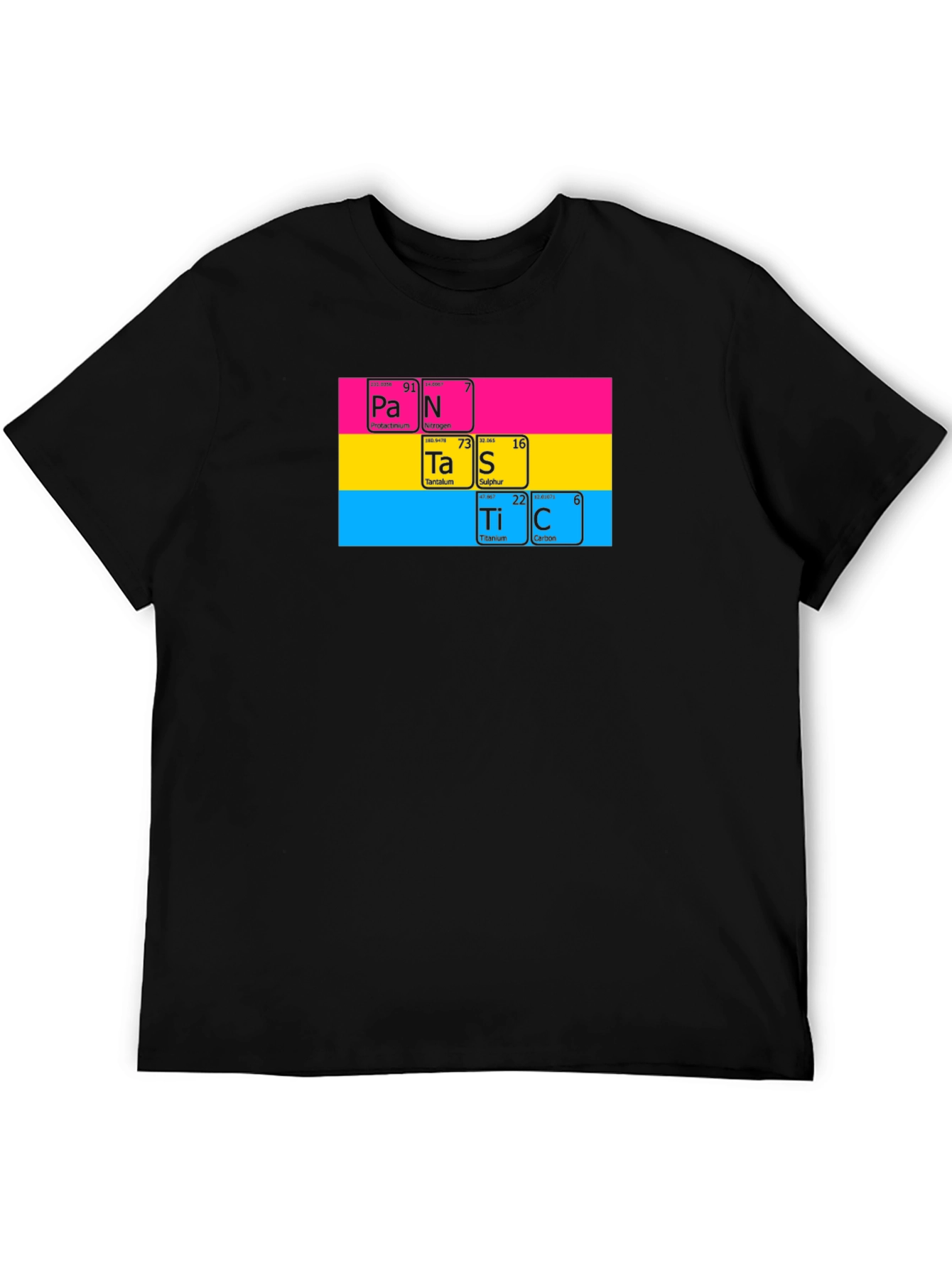 Pan Periodic Table T-Shirt - Black Pride Tee