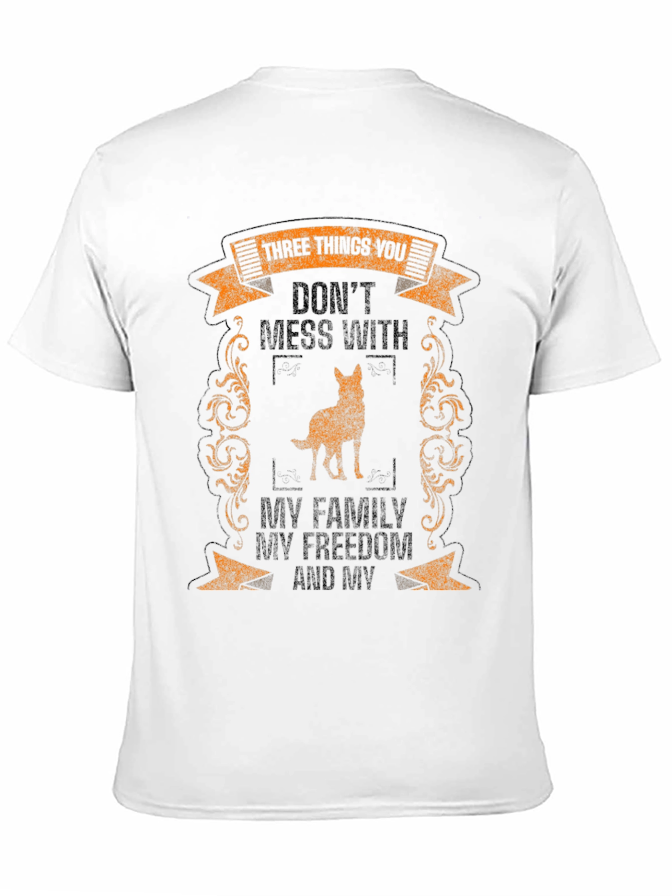 Three Things Tee: Family Freedom & Dog