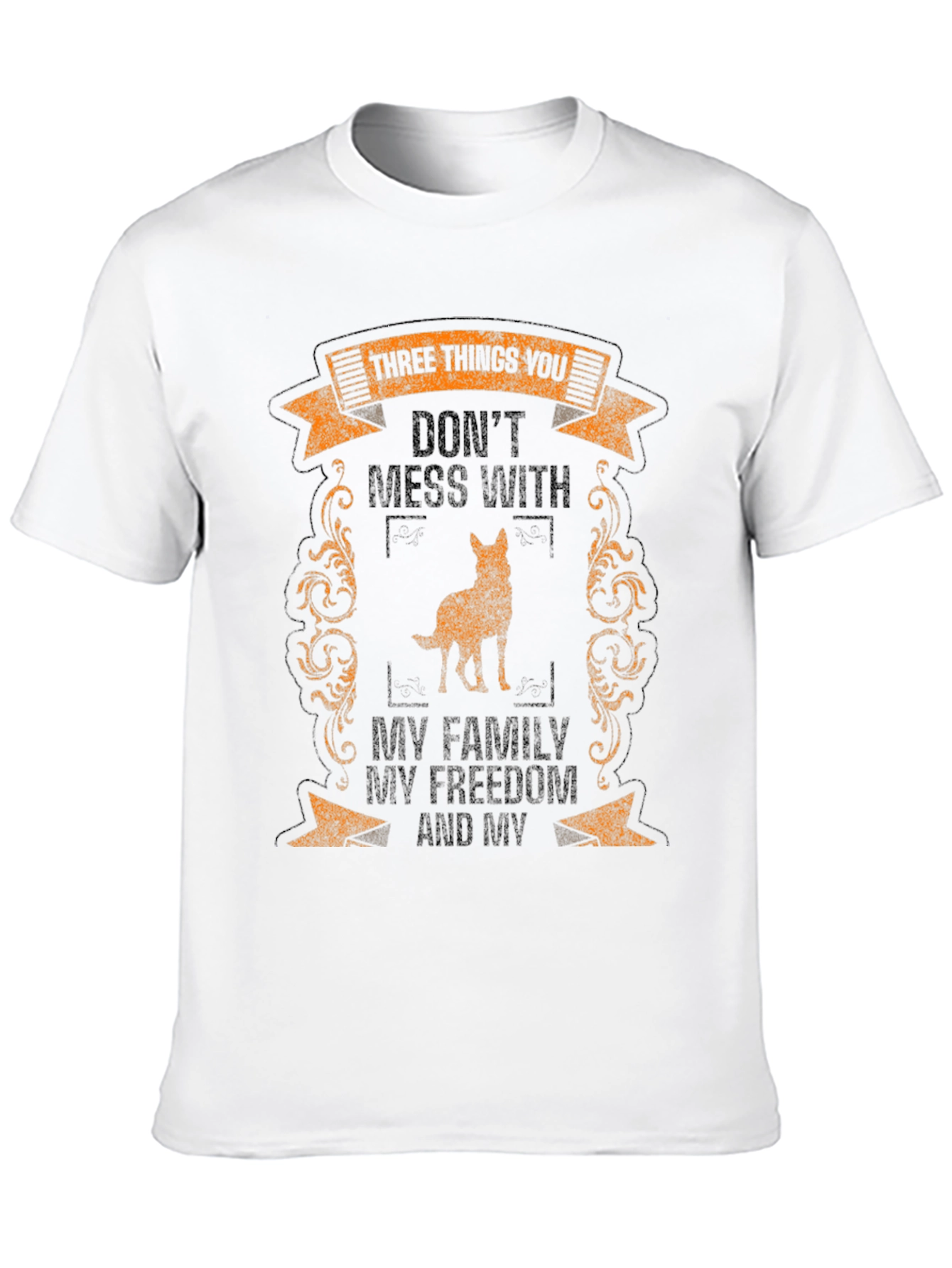 Three Things Tee: Family Freedom & Dog