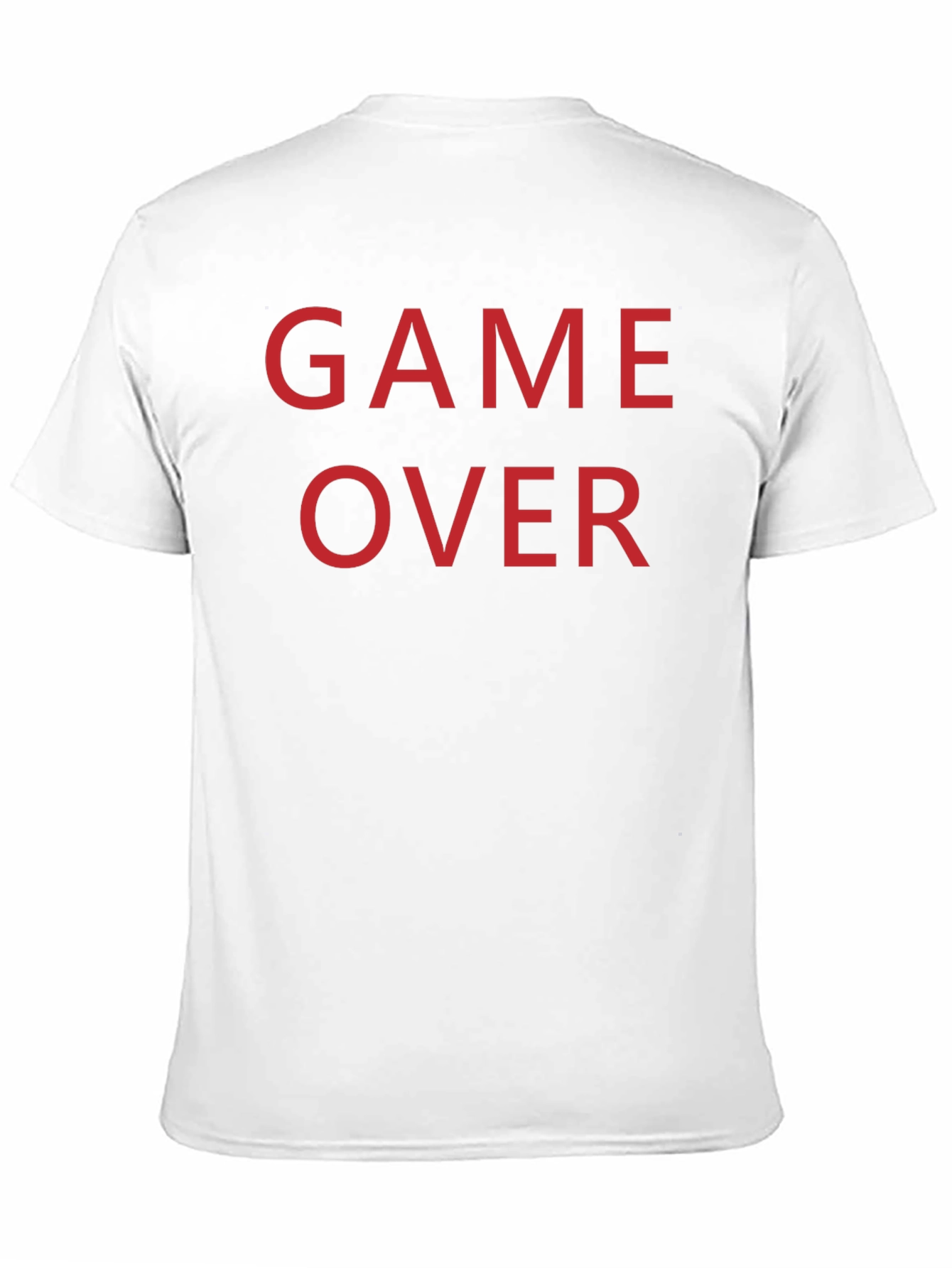 Game Over T-Shirt - Red Text on Black