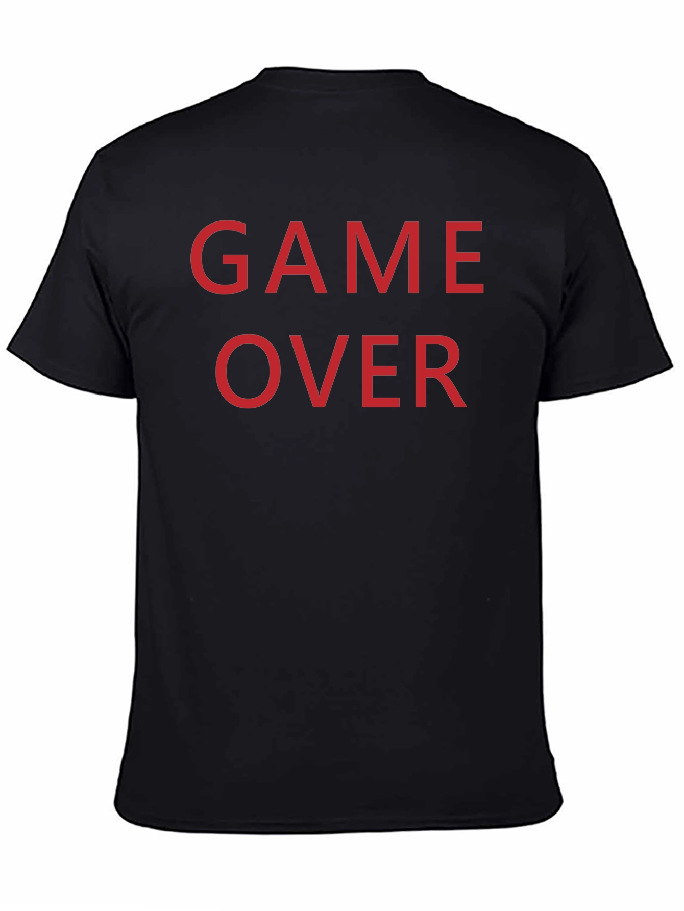 Game Over T-Shirt - Red Text on Black