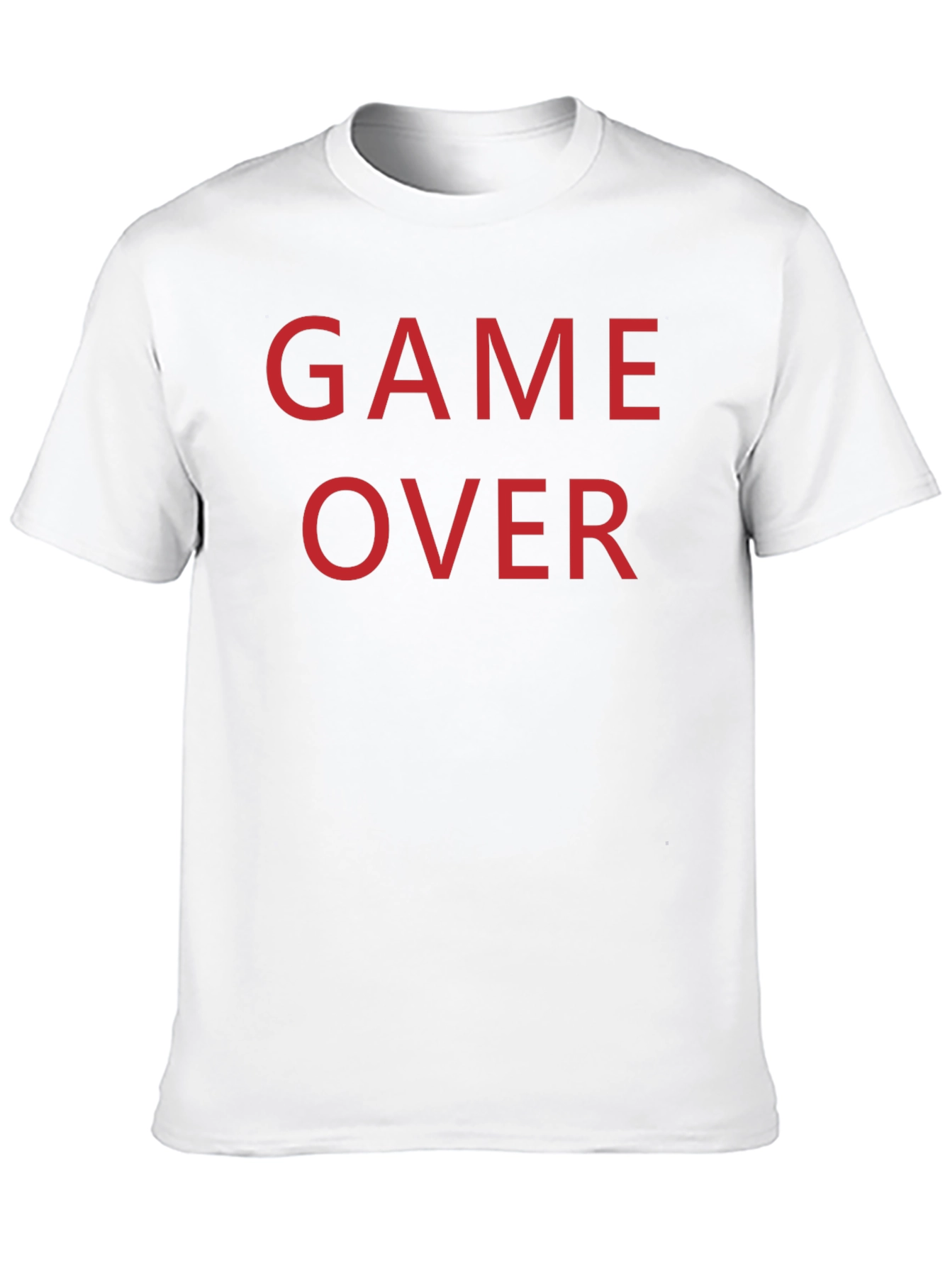 Game Over T-Shirt - Red Text on Black