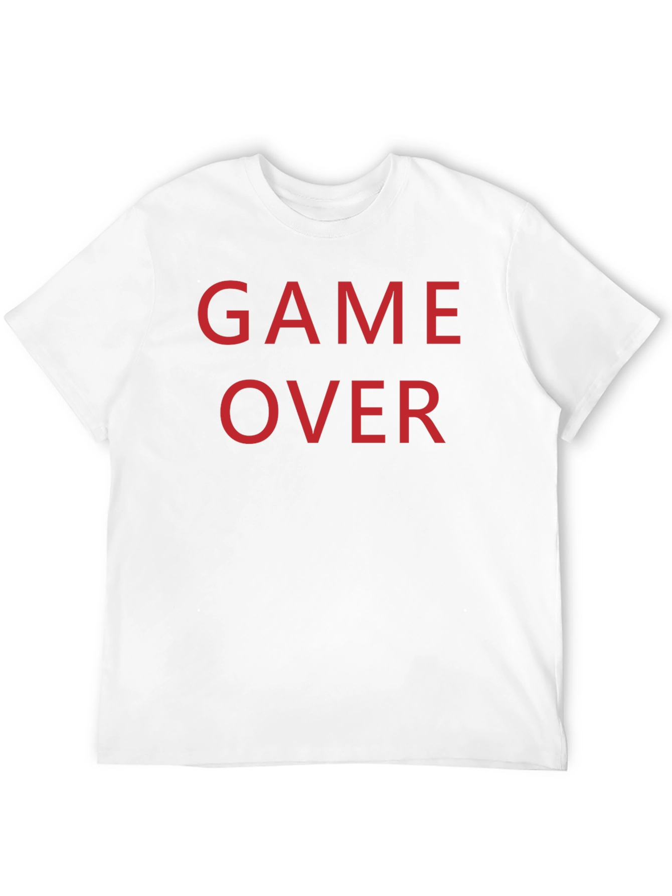 Game Over T-Shirt - Red Text on Black