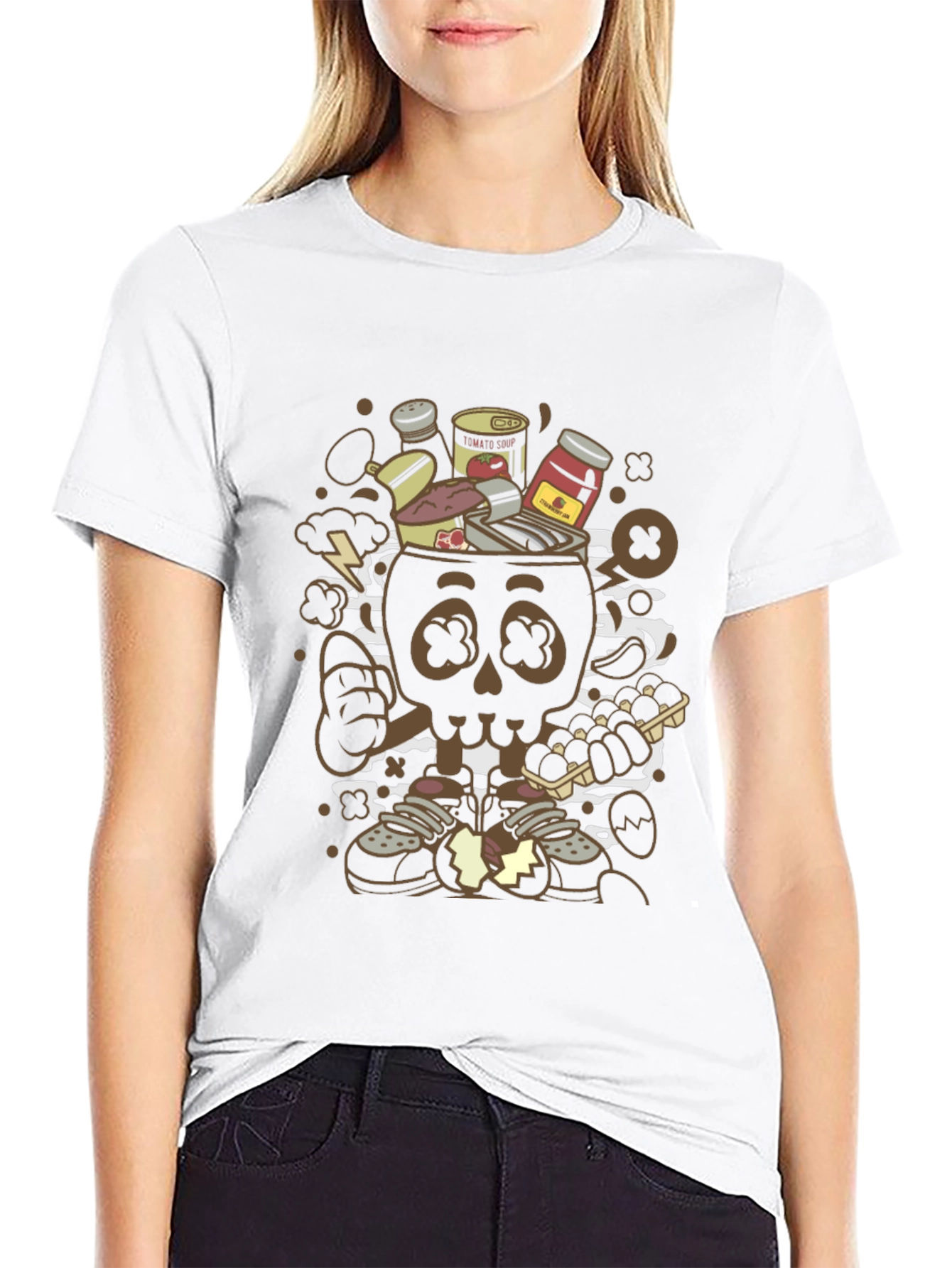 Cartoon Skull T-Shirt