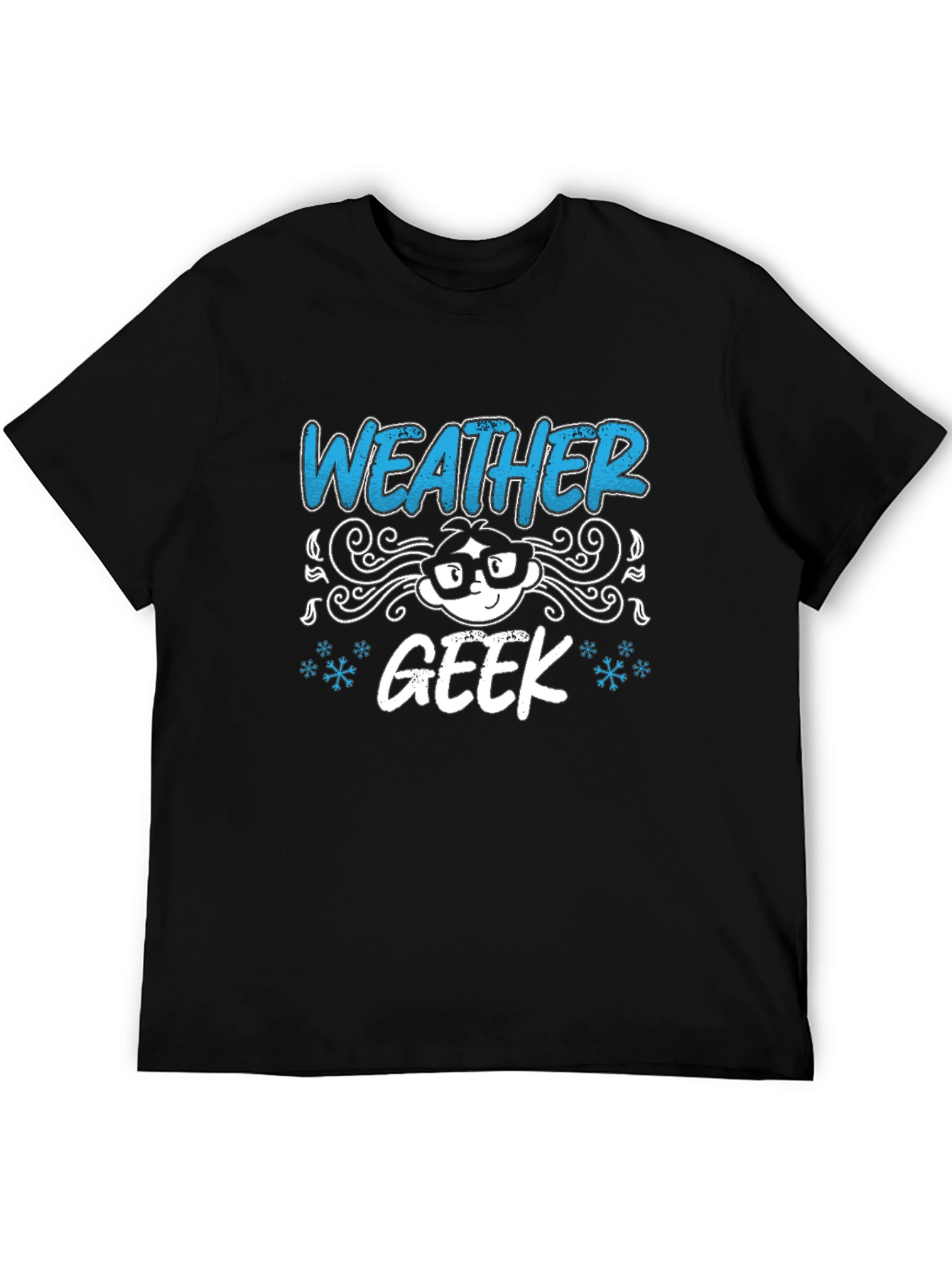 Weather Geek Graphic T-Shirt - Black
