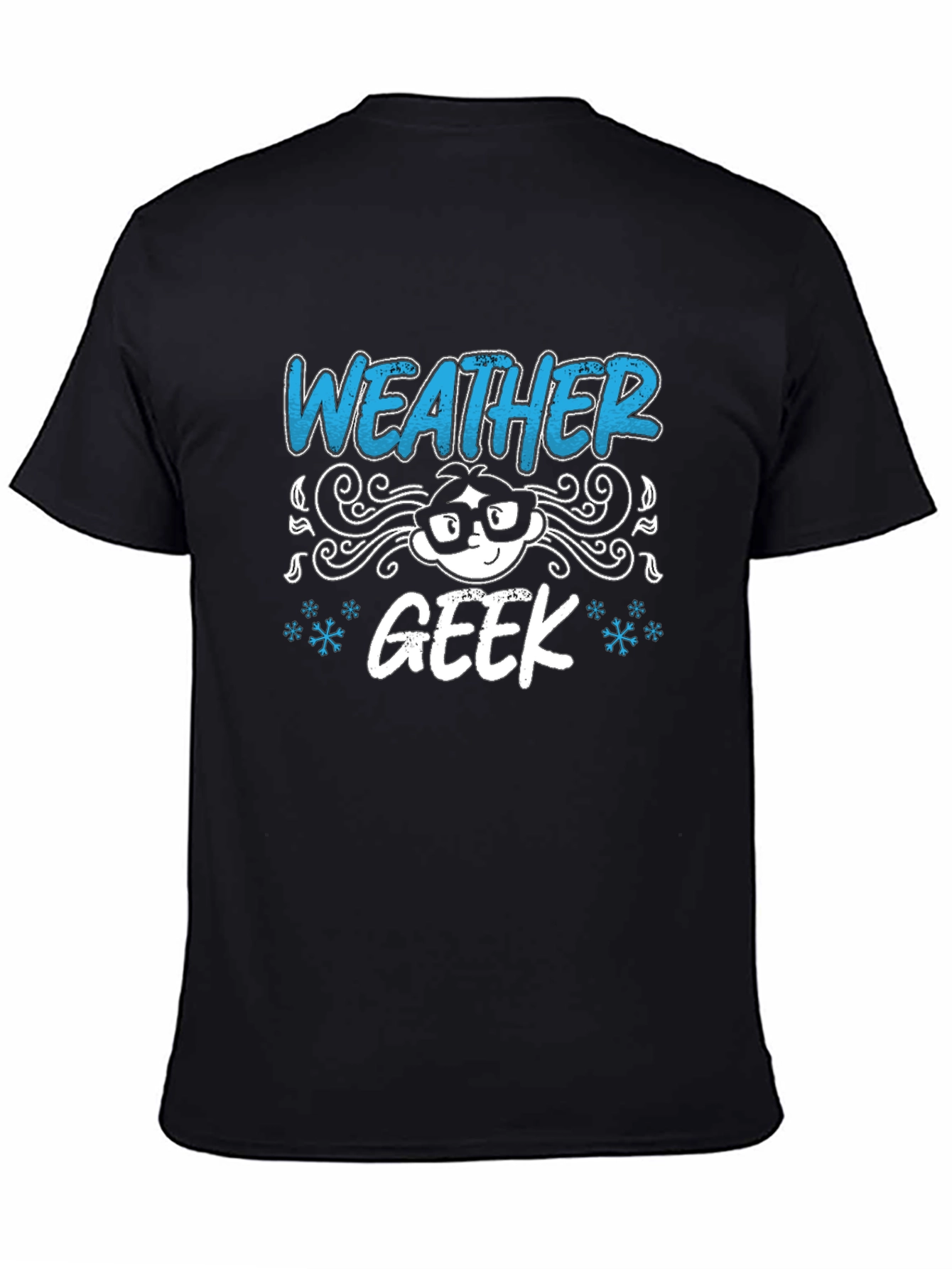 Weather Geek Graphic T-Shirt - Black