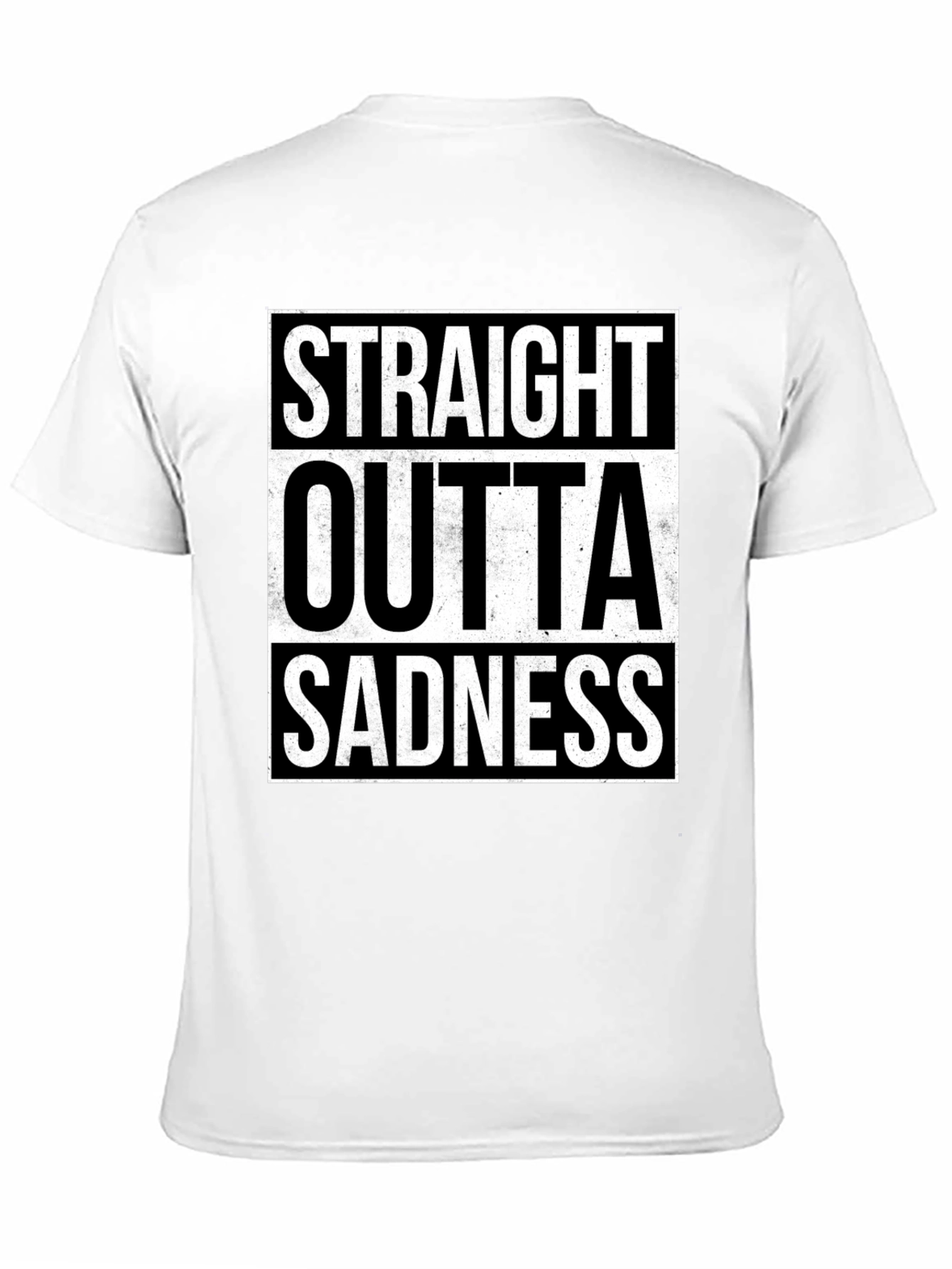 Straight Outta Sadness Graphic Tee - Black
